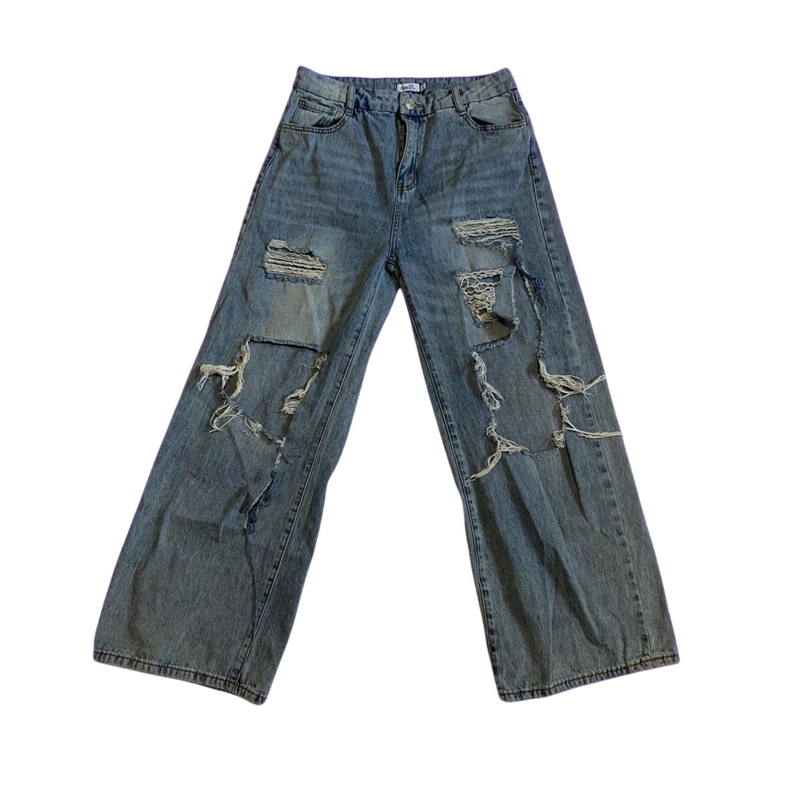 rue21 Wide legged distressed pants Size 34" / US 12 / IT 48 - 1 Thumbnail