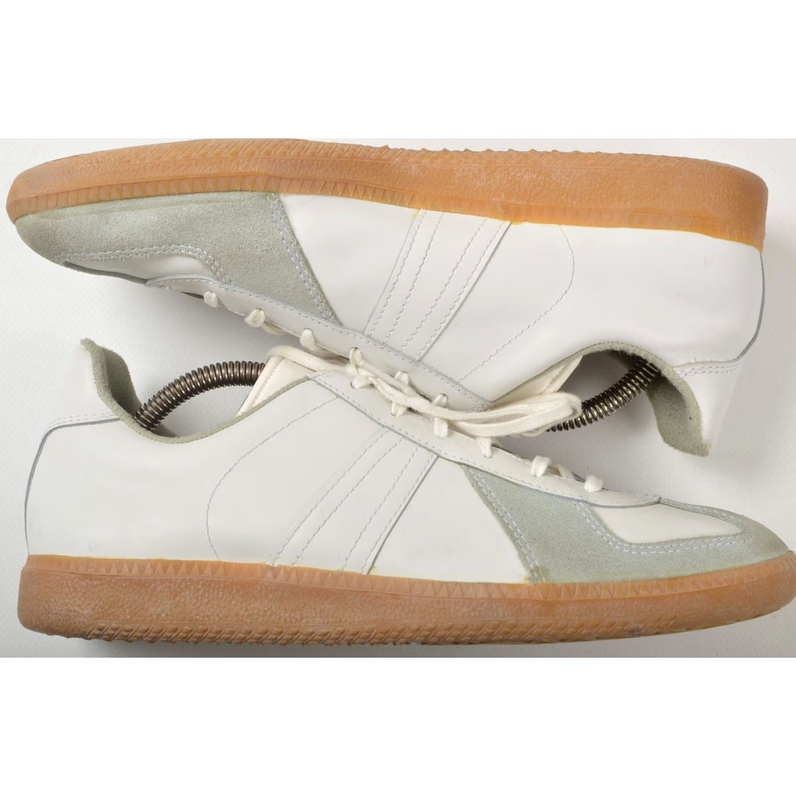 Vintage BW Sport Vintage White Leather Sneakers 265 01.11.6414 Mens US 8.5 Leather Sneaker White Shoes Sports Casual footwear Size US 9 / EU 42 - 7 Thumbnail