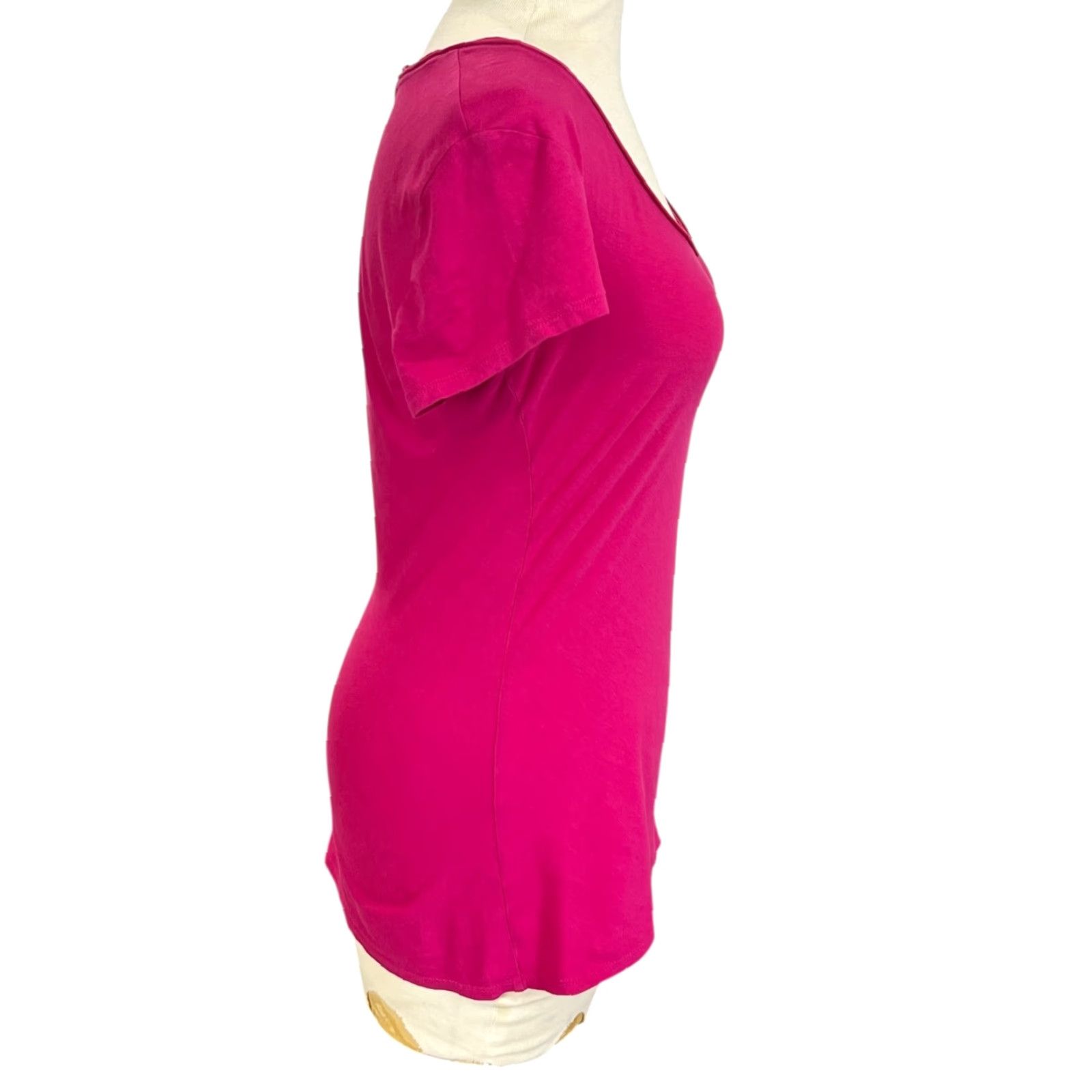 Banana Republic Banana Republic T Shirt Womens Size M Pink Short Sleeve Luxe Touch Stretch EUC Size M / US 6-8 / IT 42-44 - 4 Thumbnail