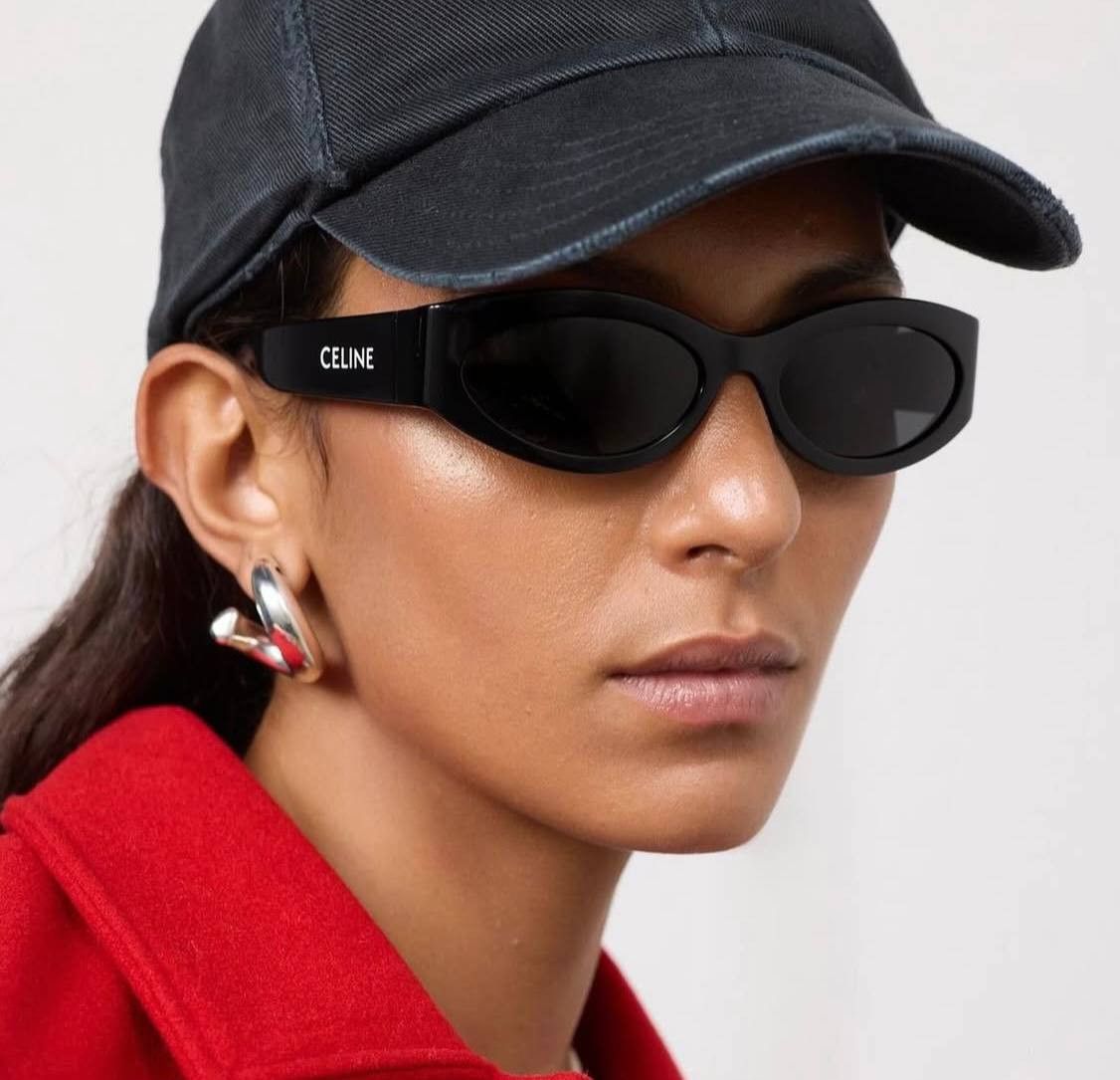 Celine Celine CL40288I 04A Sunglasses Black and White Zebra Cat Eye Size ONE SIZE - 9 Thumbnail