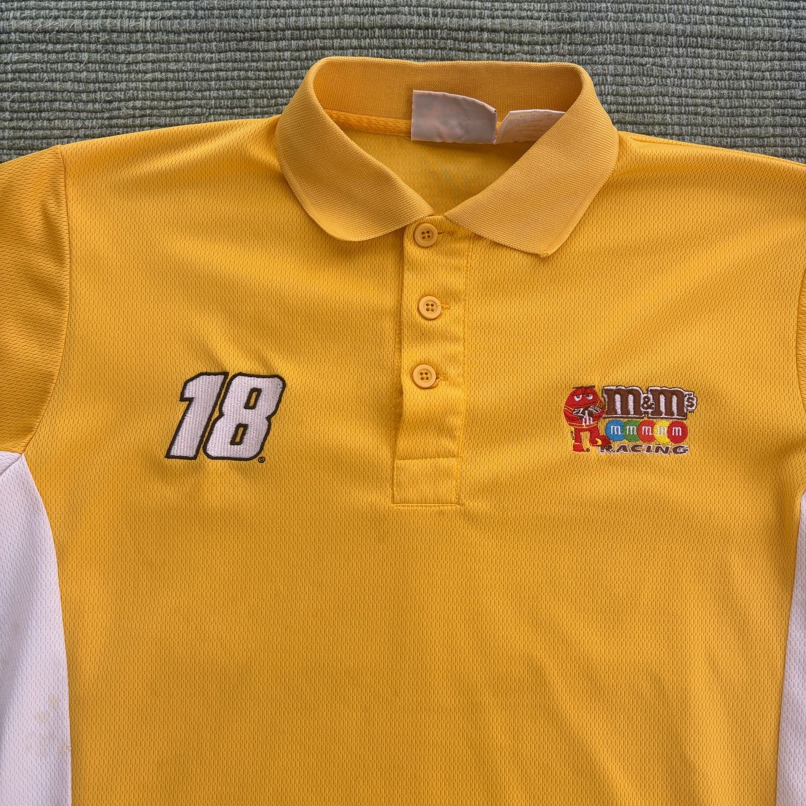 NASCAR × Vintage Vintage Y2K M&M's Branded Yellow NASCAR Polo Shirt Sz L/XL Size US L / EU 52-54 / 3 - 1 Thumbnail