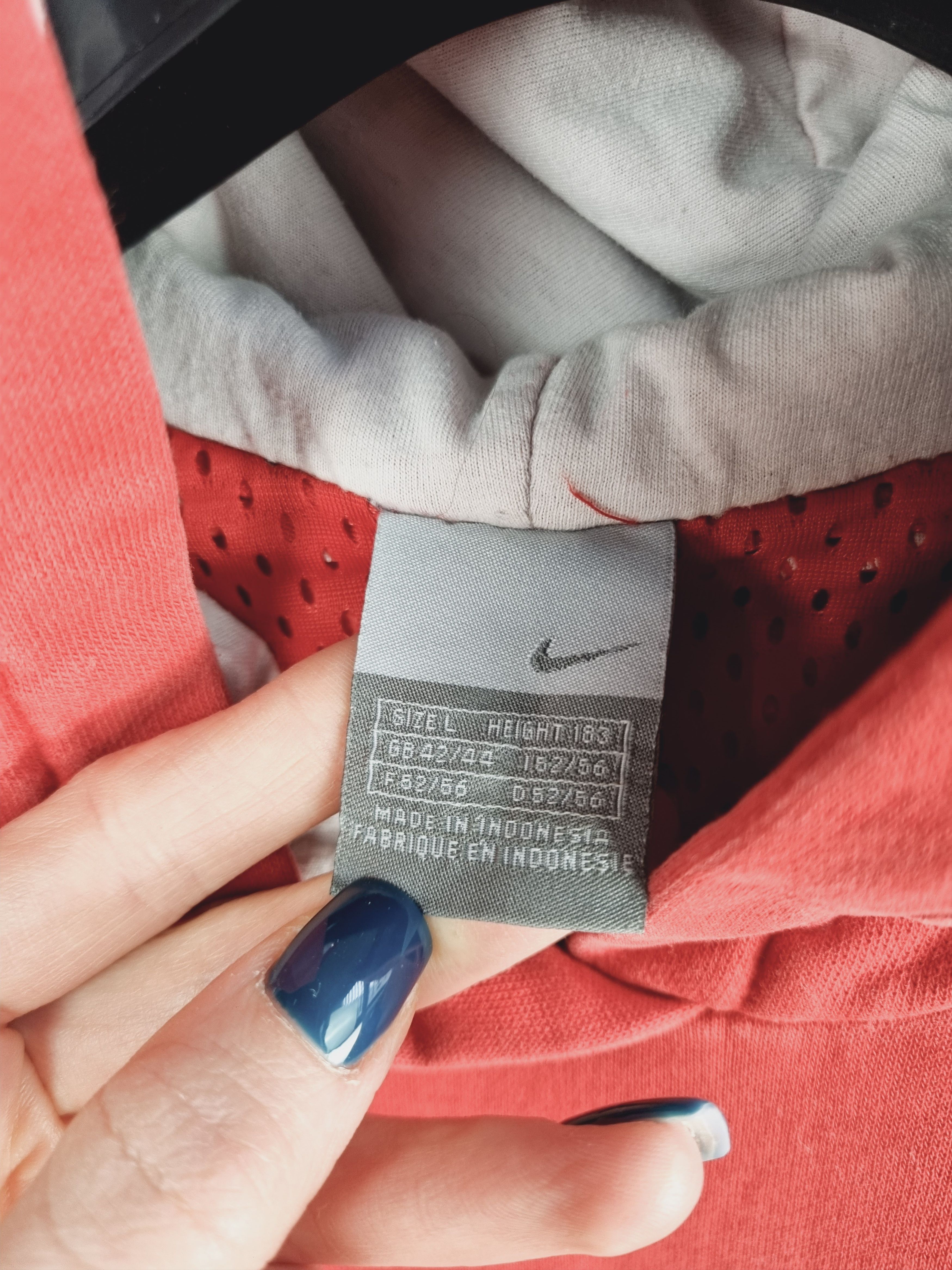 Nike × Vintage 90s Faded Nike Red Hoodie Sweatshirt Size US M / EU 48-50 / 2 - 8 Thumbnail