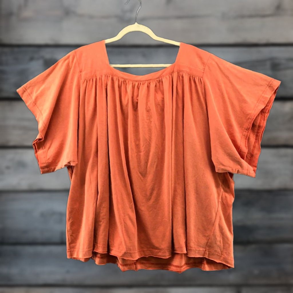 Vintage VINTAGE Oddy Boho Cotton Blouse Womens 1X Short Sleeve Square Neck Tie Back Plus Size Bohemian Size XL / US 12-14 / IT 48-50 - 1 Thumbnail