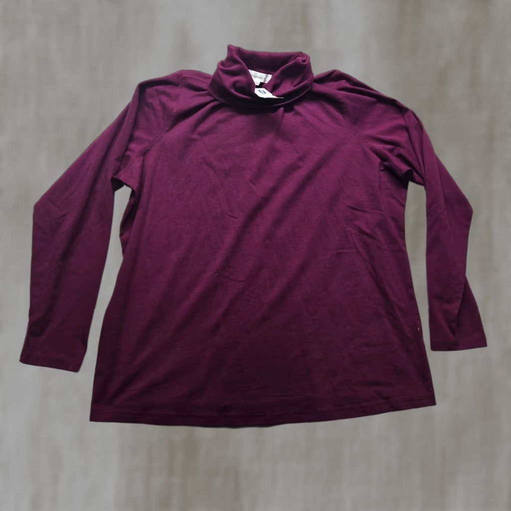 Vintage Dressbarn Turtle Neck Purple Sweater Top Pullover Blouse Shirt Women's 14/16 Size XXL / US 16-18 / IT 52-54 - 1 Thumbnail