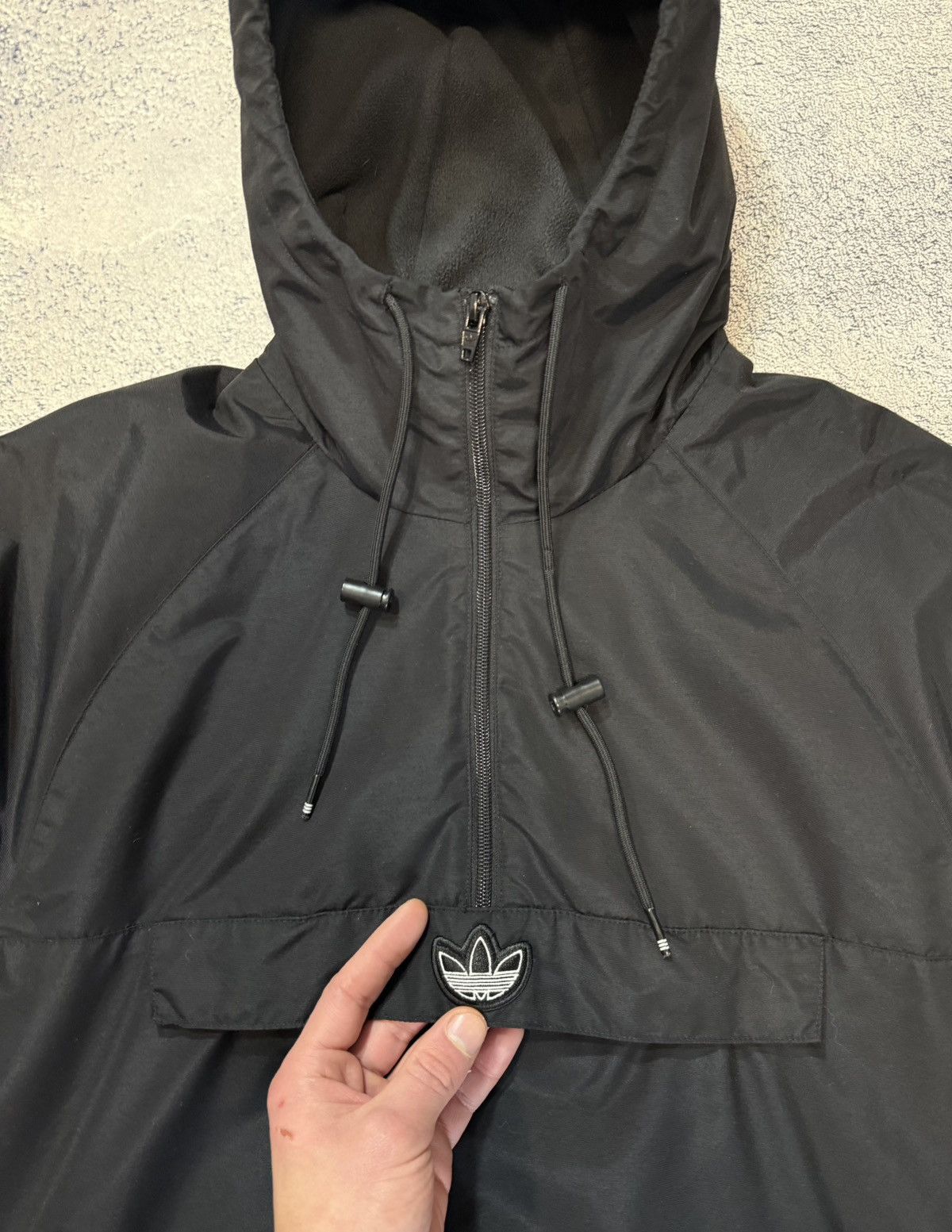 Adidas Adidas Originals Outline Anorak Jacket Black Men M Hooded Size US M / EU 48-50 / 2 - 4 Thumbnail