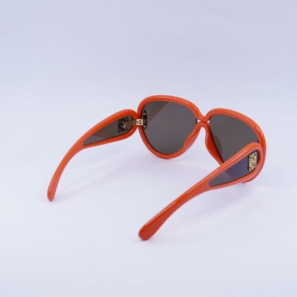 Loewe Loewe LW40132I 42E Sunglasses Shiny Orange Aviator Frame Size ONE SIZE - 10 Thumbnail