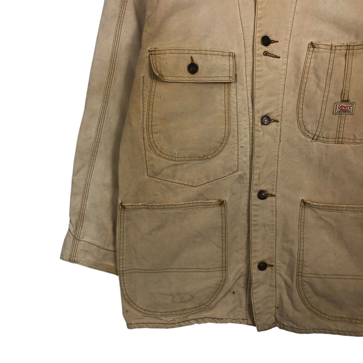 Levi's 🔥VINTAGE CHORE JACKET LEVI’S WORKERS SAN FRANCISCO DETROIT Size US M / EU 48-50 / 2 - 6 Thumbnail