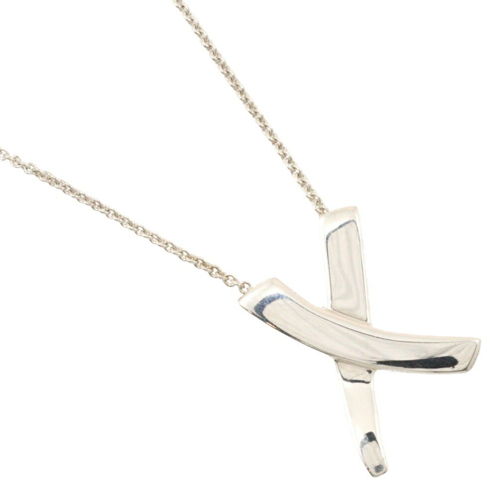 Tiffany & Co. Kiss Large Necklace Paloma Picasso Silver 925 Made in the USA Approx. 5.8g Women's