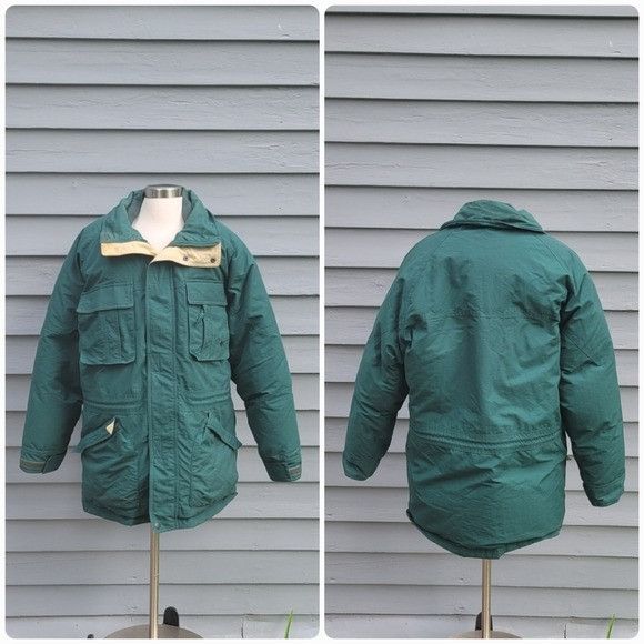 Vintage Vintage 80s Green Fall Plaid Field & Stream Goose Down Insul Size US L / EU 52-54 / 3 - 1 Thumbnail