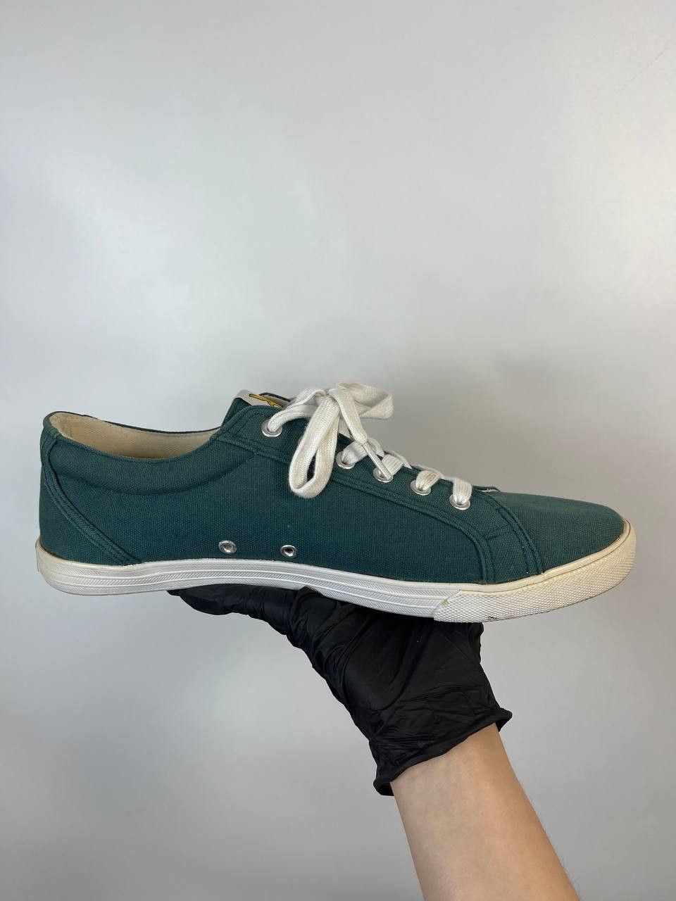 Lyle & Scott Lyle & Scott Green Canvas Sneakers Shoes Size 44 Size US 11 / EU 44 - 2 Thumbnail