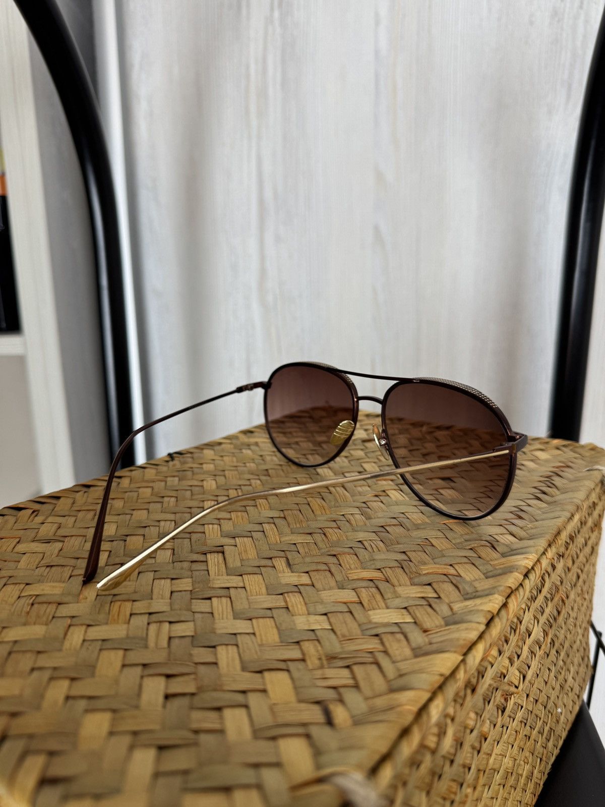 Jimmy Choo Jimmy Choo Ello Black Gold Copper Sunglasses Size ONE SIZE - 6 Thumbnail