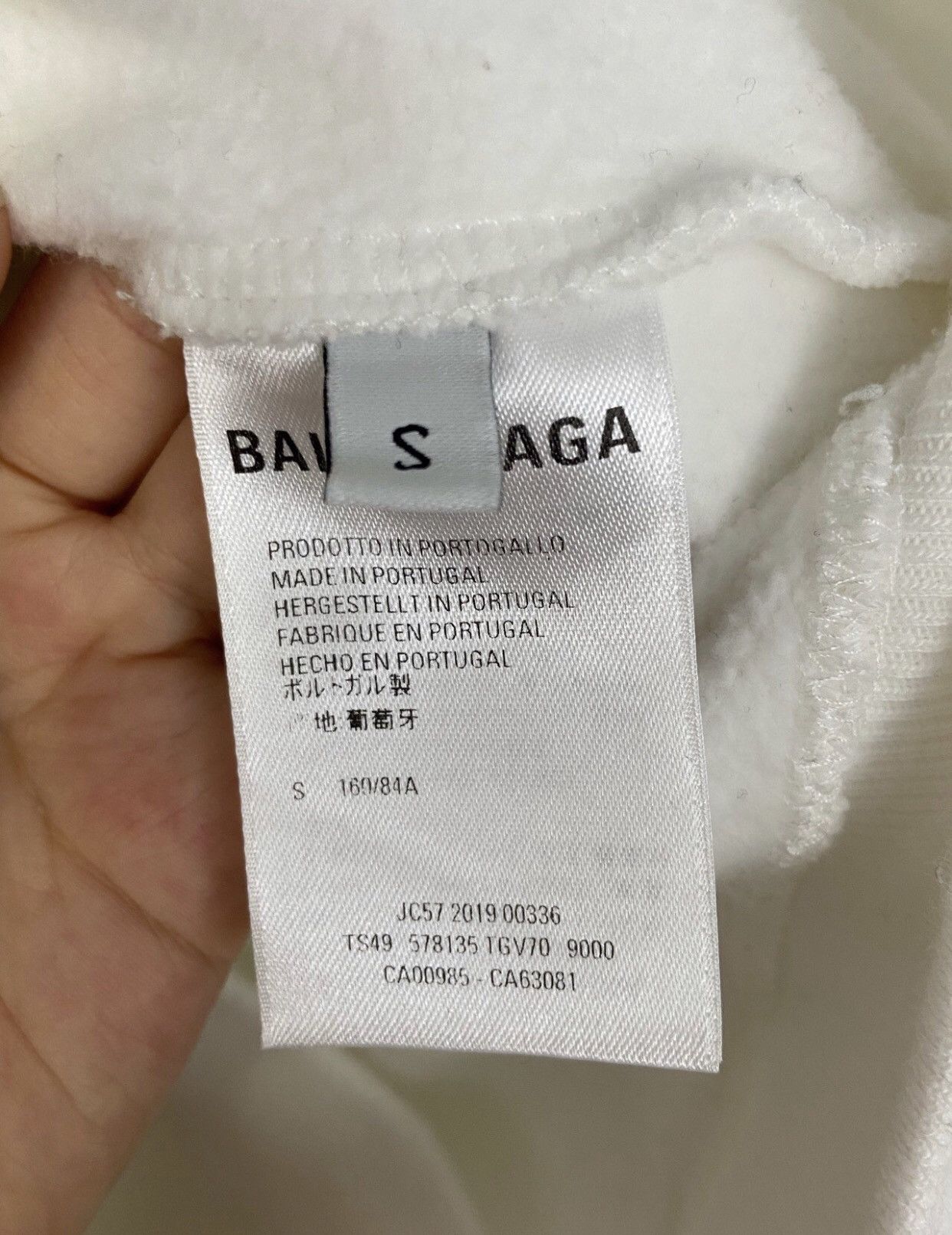 Balenciaga Balenciaga Crown Wheat Ear Logo Letter White Hoodie Size US S / EU 44-46 / 1 - 9 Thumbnail