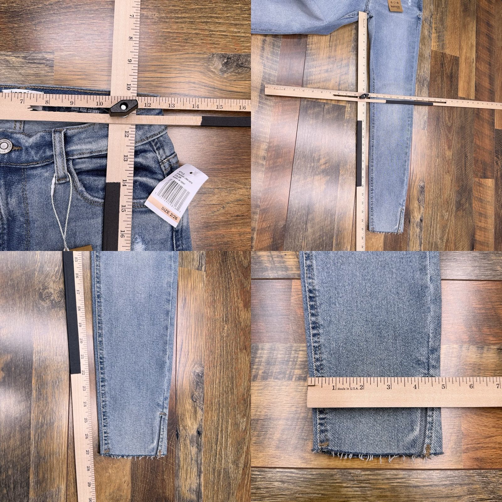 Vintage Kensie Kelsey High Rise Skinny Jeans 2/26 Vintage Luxe Stretch Denim Blue Jeans Slim Women Size 26" / US 2 / IT 38 - 9 Thumbnail