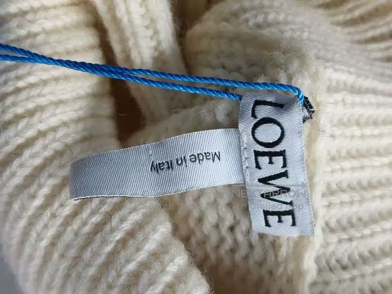 Loewe Loewe High Neck Sweater - Beige, 100% Wool, Classic High N Size M / US 6-8 / IT 42-44 - 6 Thumbnail