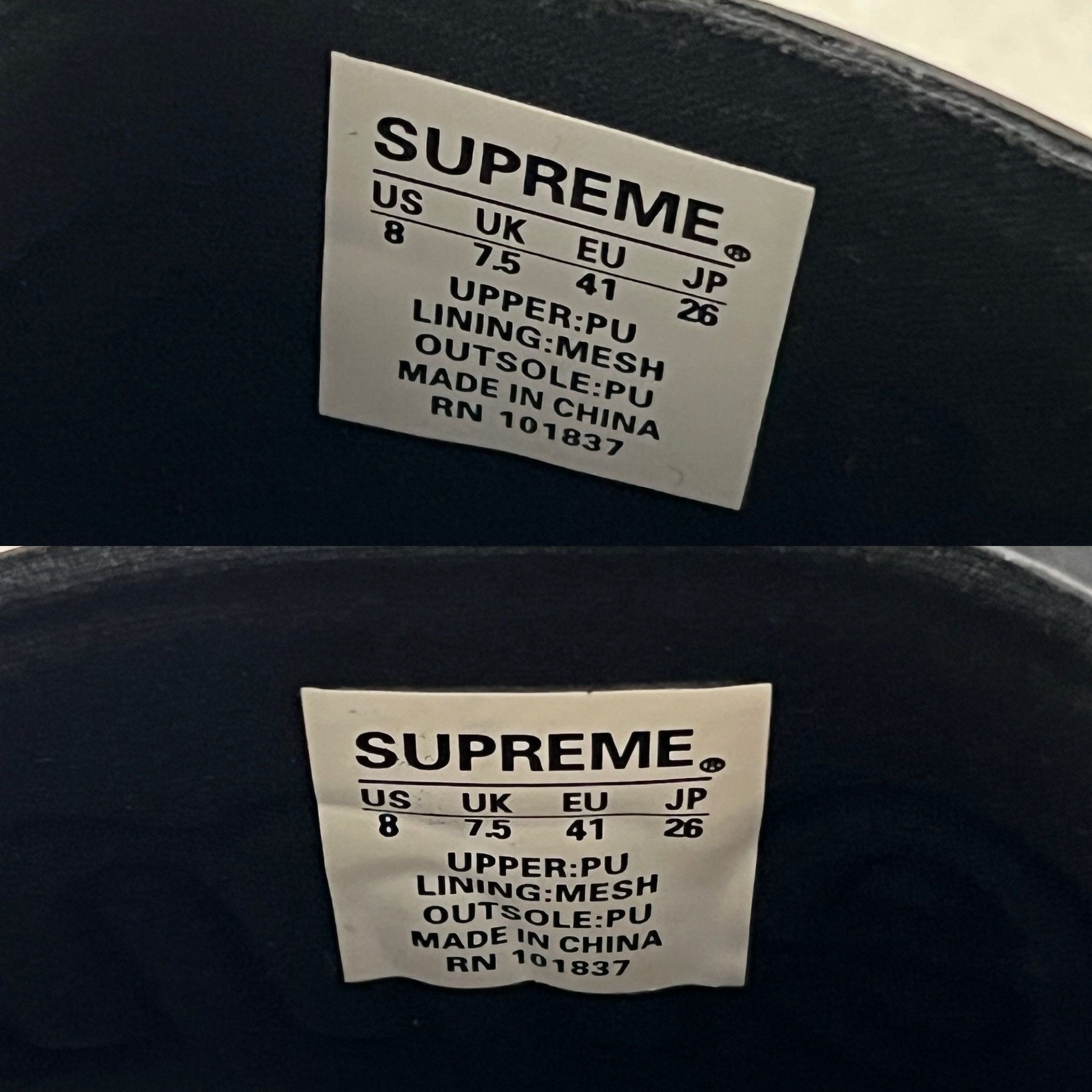 Supreme Supreme 14SS Slides Black Size US 8 / EU 41 - 8 Thumbnail