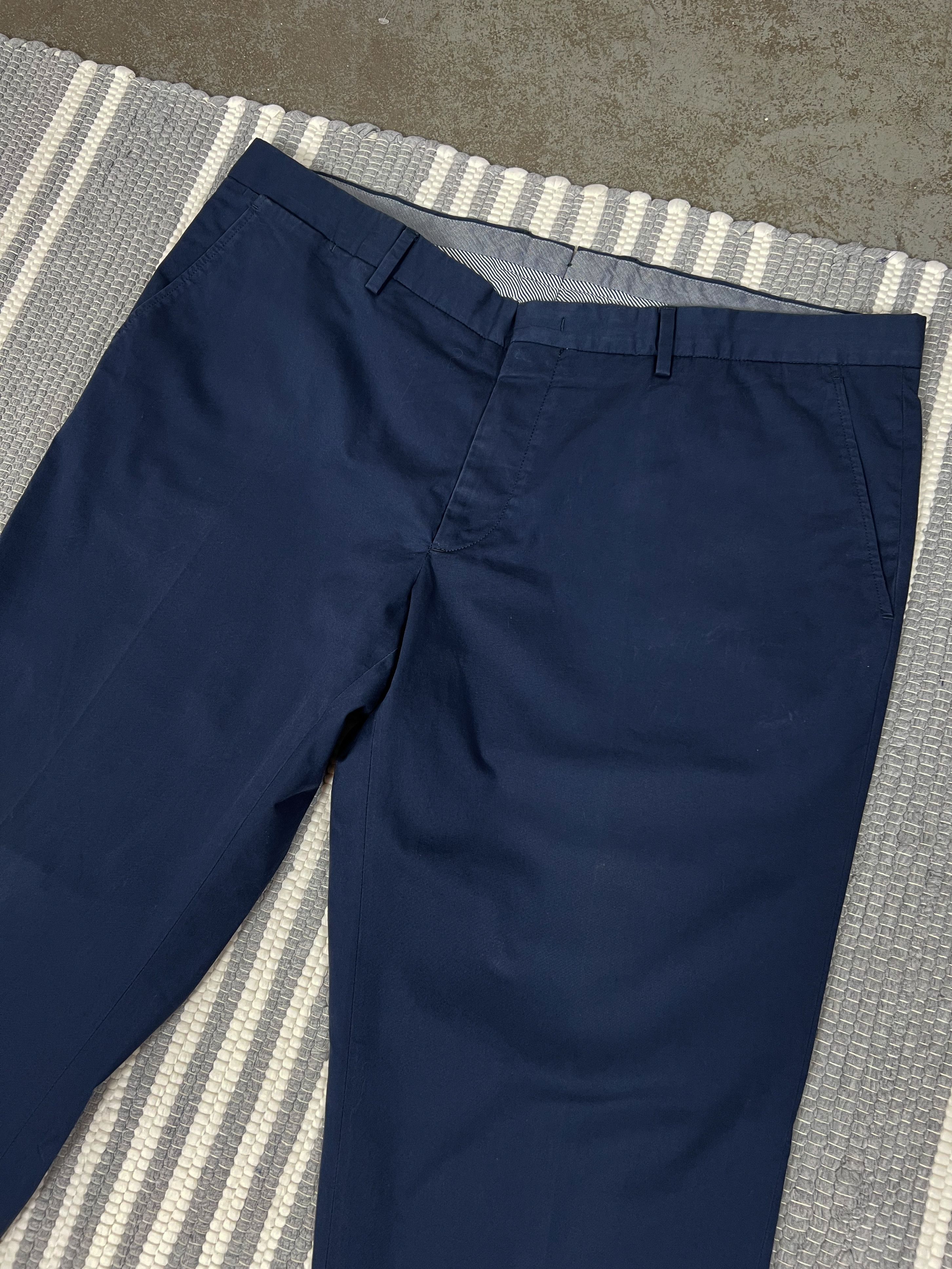 Ermenegildo Zegna Ermenegildo Zegna Blue Dress Trousers Pants Size US 36 / EU 52 - 2 Thumbnail