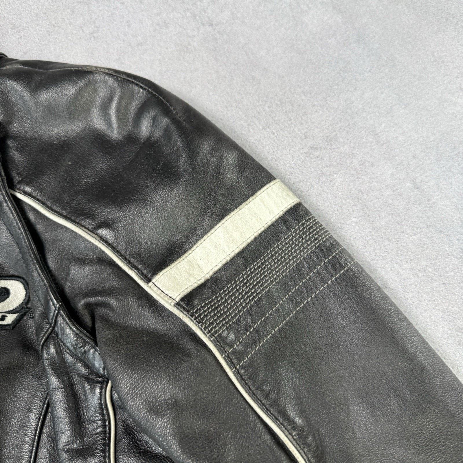 Harley Davidson Harley Davidson Leather Racing Jacket Women's Vintage Y2K Size XS / US 0-2 / IT 36-38 - 12 Thumbnail