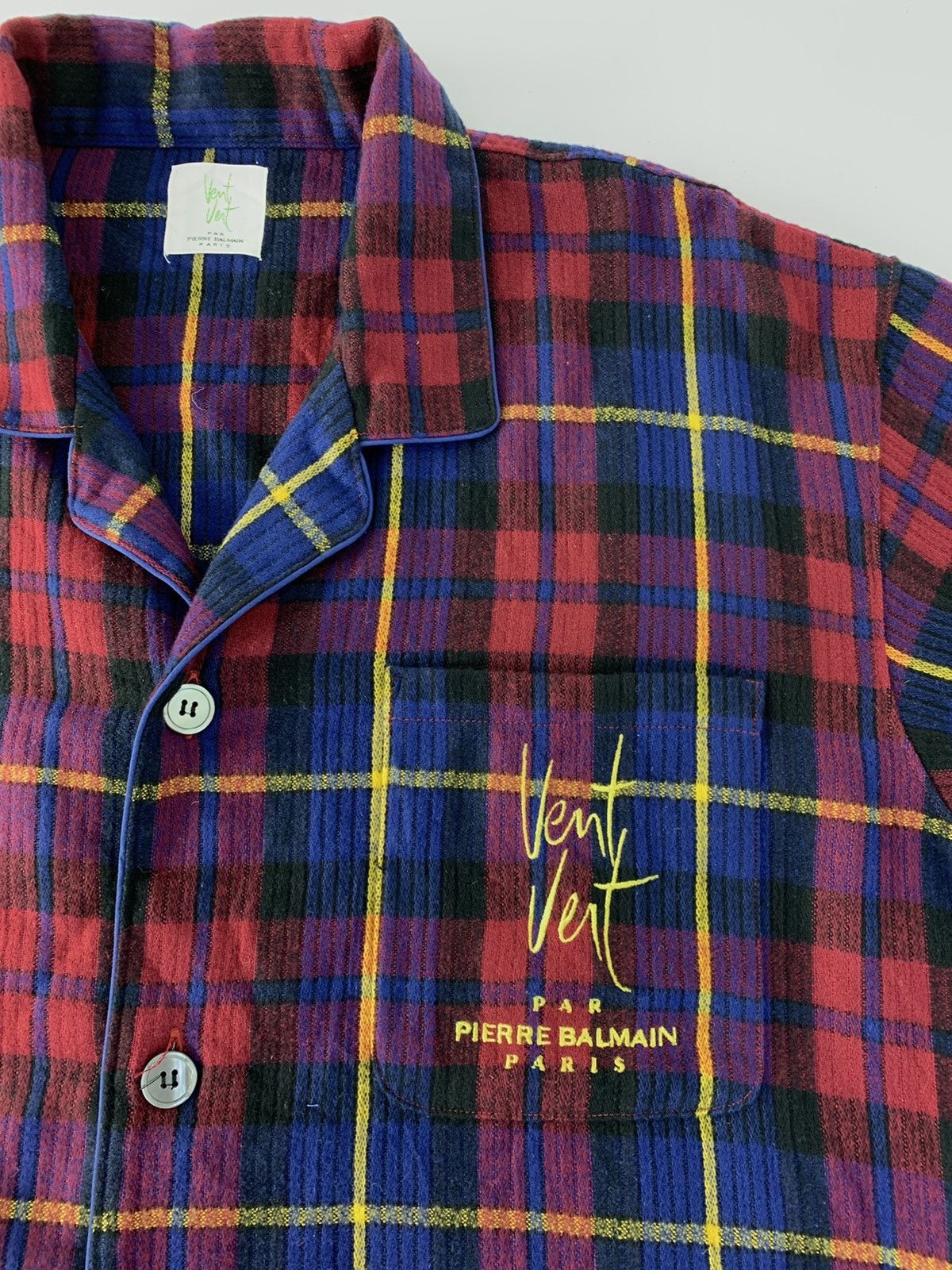 Pierre Balmain Hype Vent Vent Pierre Balmain Paris Flannel Plaid Check Size US L / EU 52-54 / 3 - 3 Thumbnail