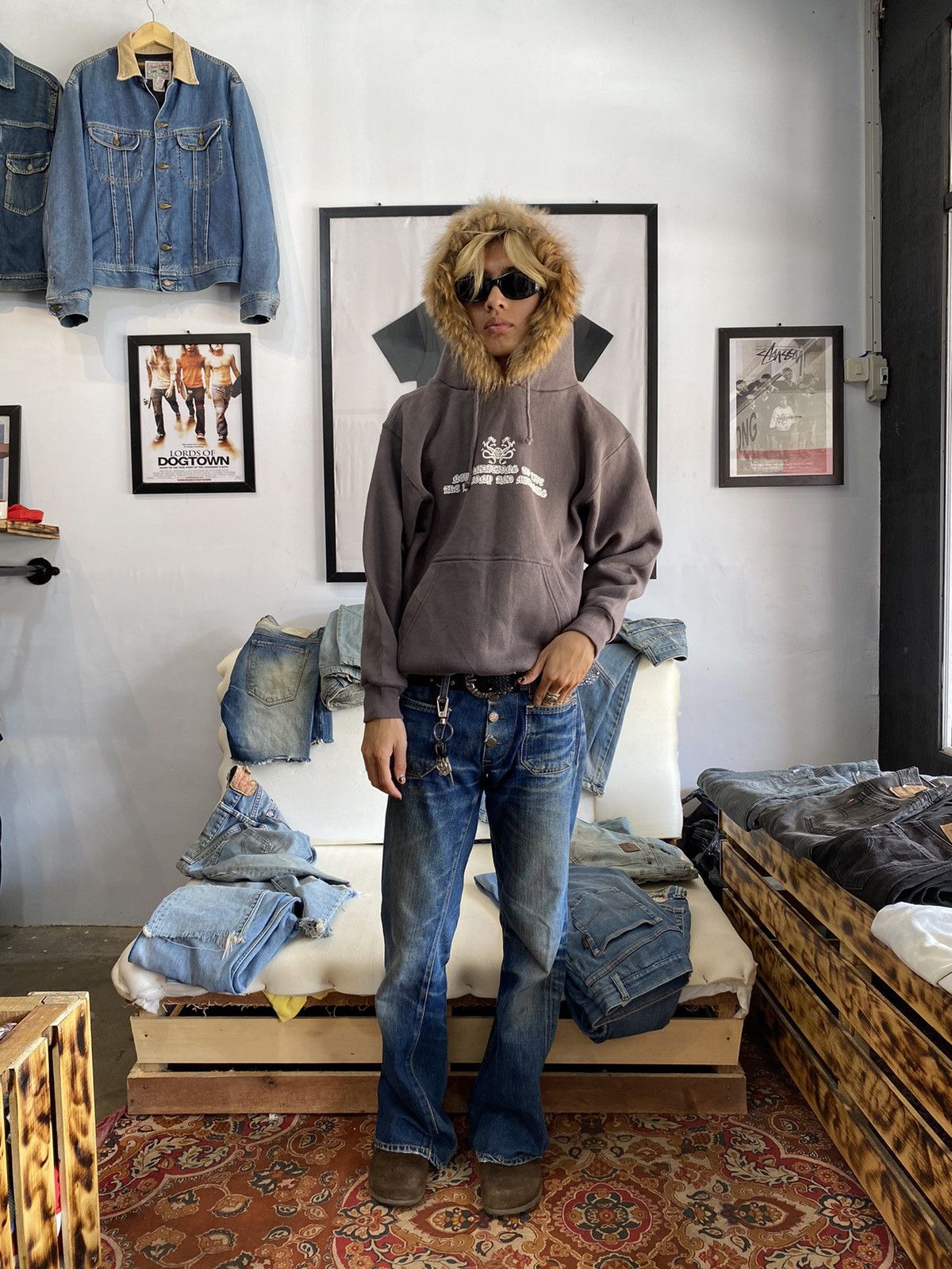 If Six Was Nine × Japanese Brand × Le Grande Bleu (L.G.B.) fur hoodie japanese brand desio poem Size US M / EU 48-50 / 2 - 15 Thumbnail