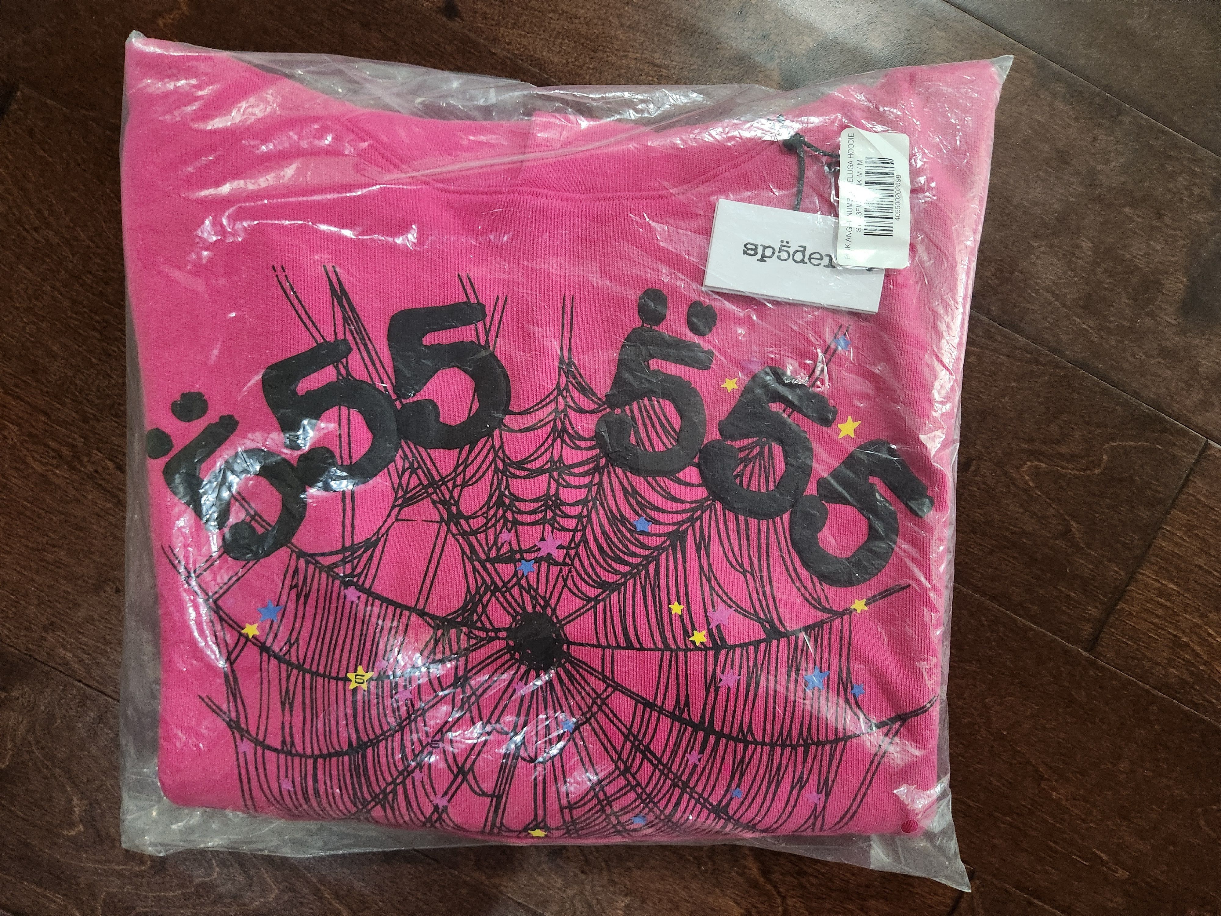 Sp5der SP5DER Pink Angel Number Beluga Hoodie Size US M / EU 48-50 / 2 - 1 Thumbnail