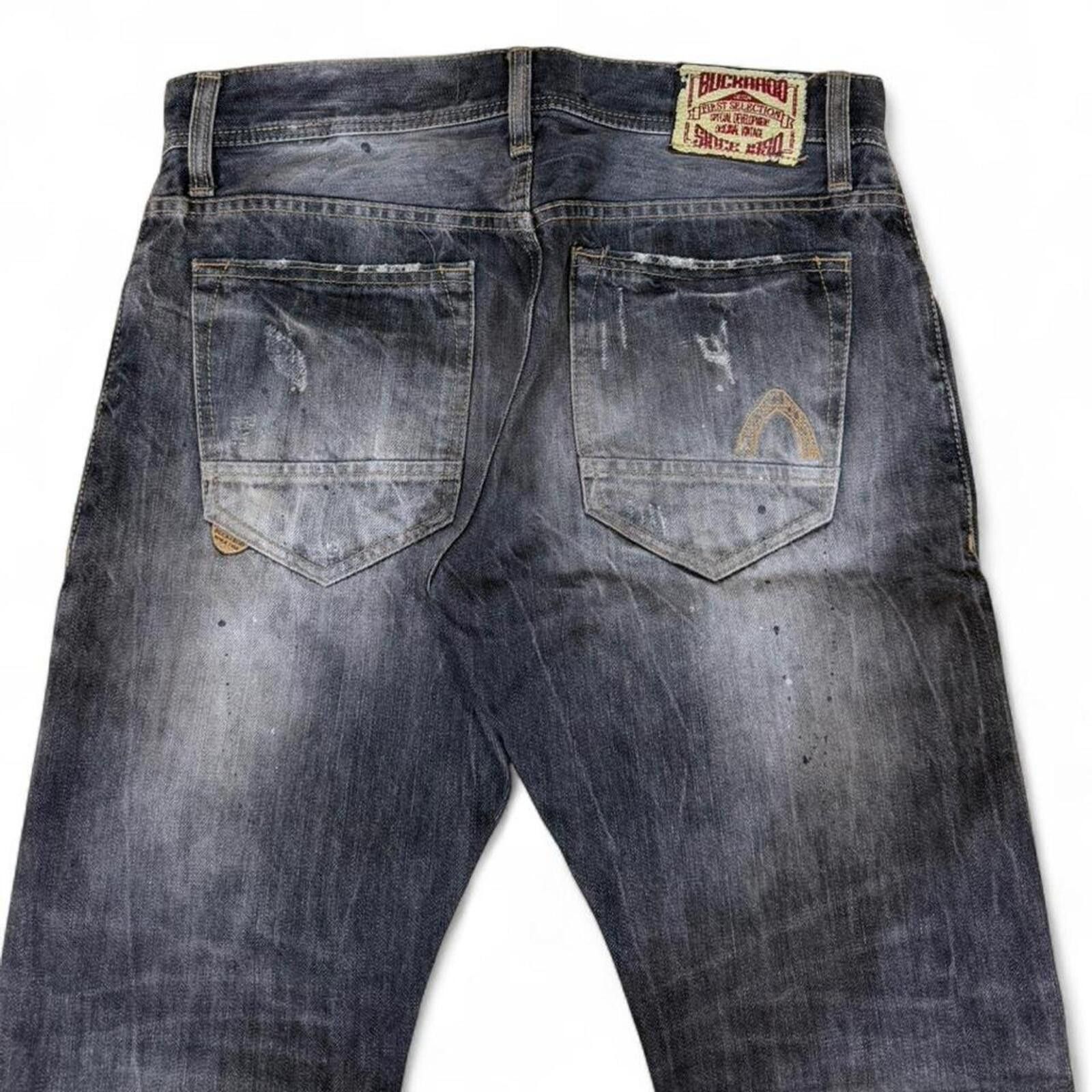 True Religion Buckaroo ripped look dirty shade denim jeans Size US 32 / EU 48 - 4 Thumbnail
