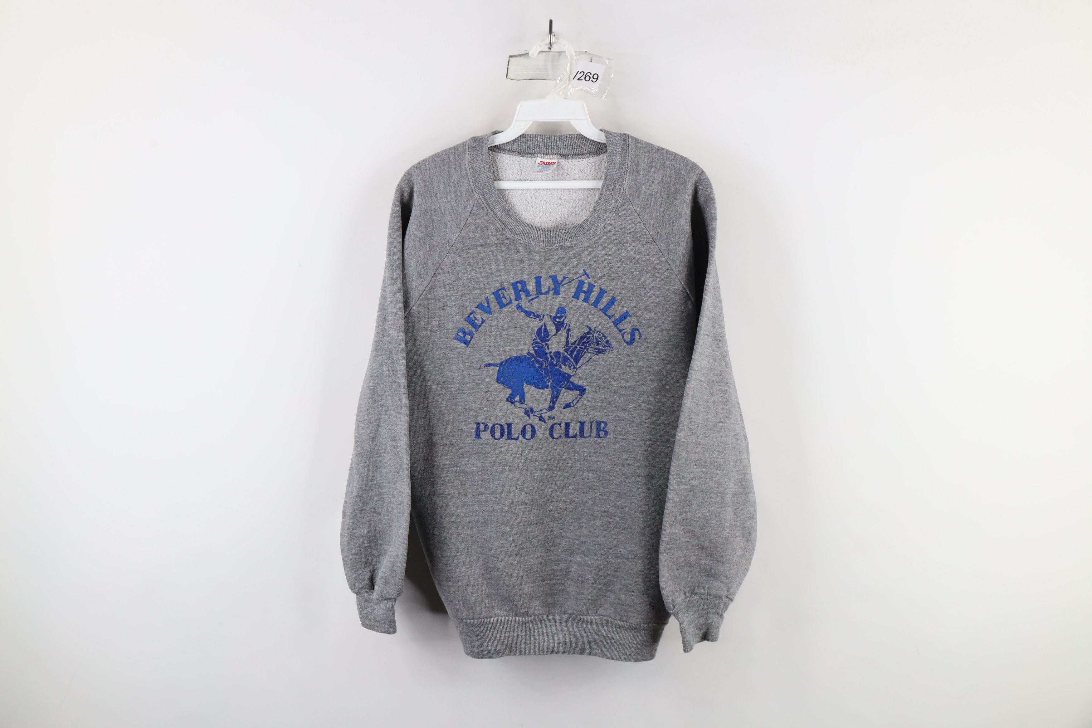 Russell Athletic × Vintage Vintage 80s Russell Athletic Club Triblend Sweatshirt USA Size L / US 10 / IT 46 - 1 Thumbnail