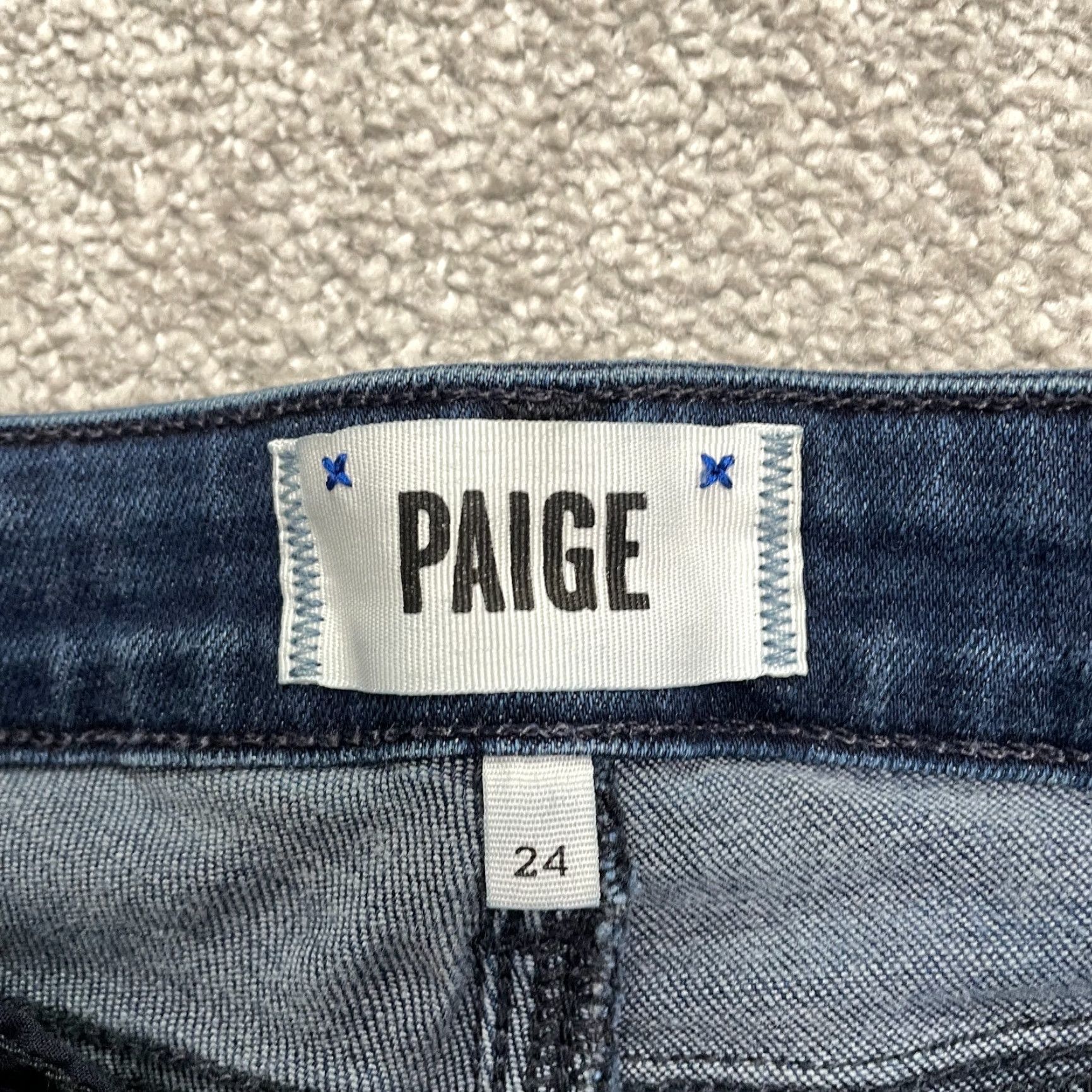 Paige VINTAGE Paige Verdugo Skinny Denim Jeans Womens 24 Blue Low Rise Stretch 29in Urban Style Women Size 42" / US 20 - 5 Thumbnail