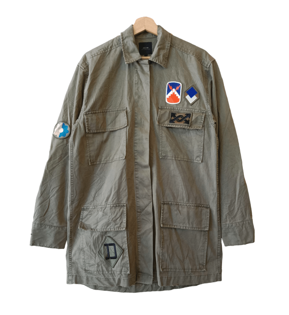 Joe's JOE'S Army Green Patch Utility Jacket Size US XS / EU 42 / 0 - 2 Thumbnail