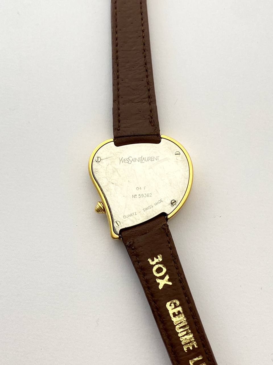 Yves Saint Laurent Saint Laurent YSL Logo Heart Dali Style Gold Wrist Watch Size ONE SIZE - 10 Thumbnail