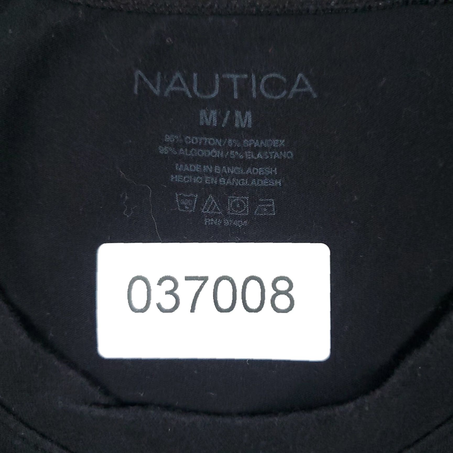 Nautica Nautica Mens T Shirt Short Sleeve Black Size M Casual Crew Neck Cotton Solid Size US M / EU 48-50 / 2 - 6 Thumbnail