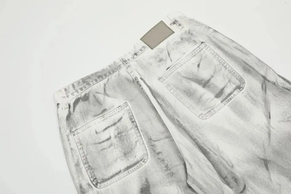 Japanese Brand Design Multi Pockets Washed Dirty Cargo Pants Size US 32 / EU 48 - 4 Thumbnail