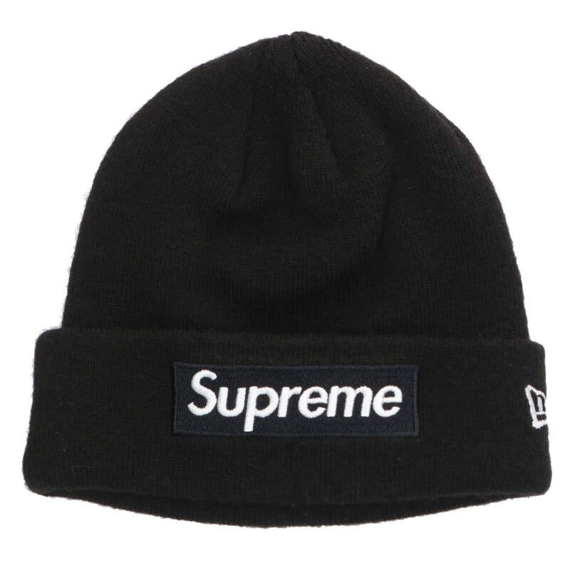 Supreme SUPREME NEW ERA TRIBAL S LOGO BEANIE BLACK BRAND NEW FW25