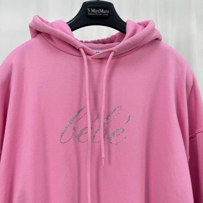 Balenciaga Balenciaga Crystal Letter Hoodie Size US L / EU 52-54 / 3 - 3 Thumbnail