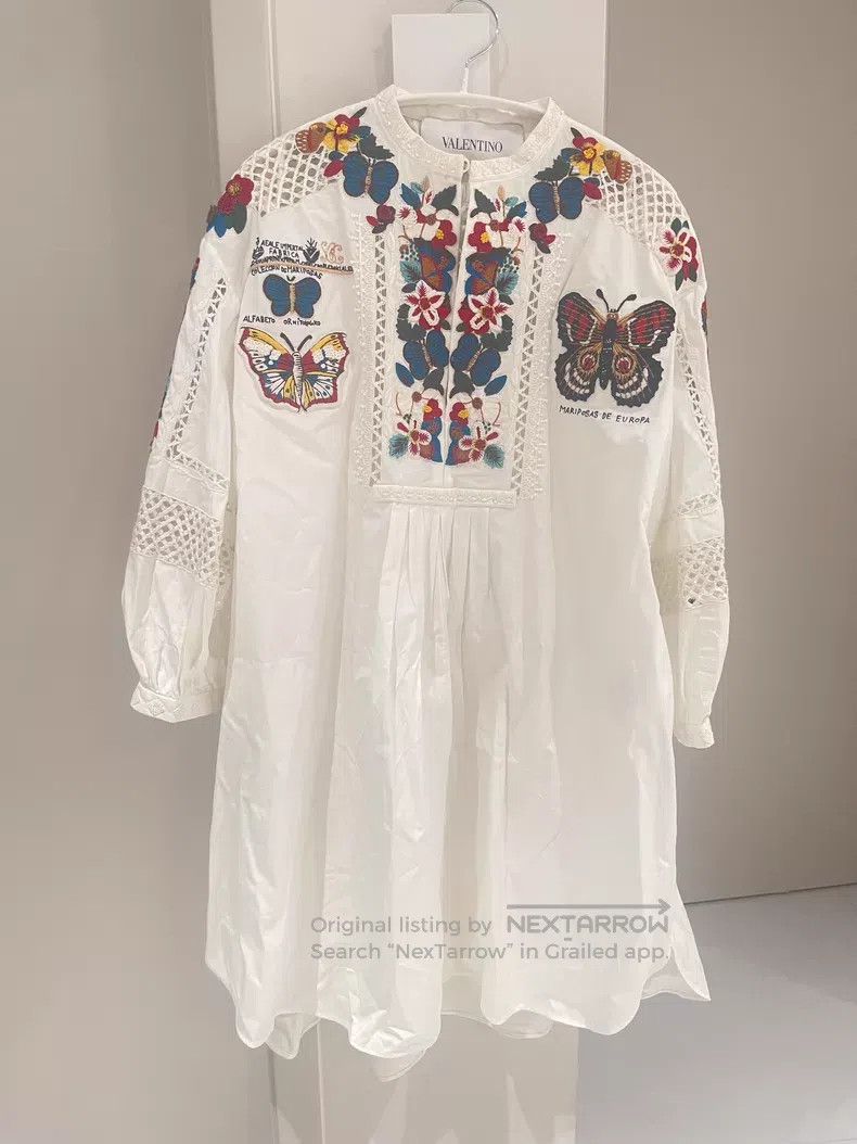 Valentino Valentino Butterfly embroidered dress Size M / US 6-8 / IT 42-44 - 1 Thumbnail