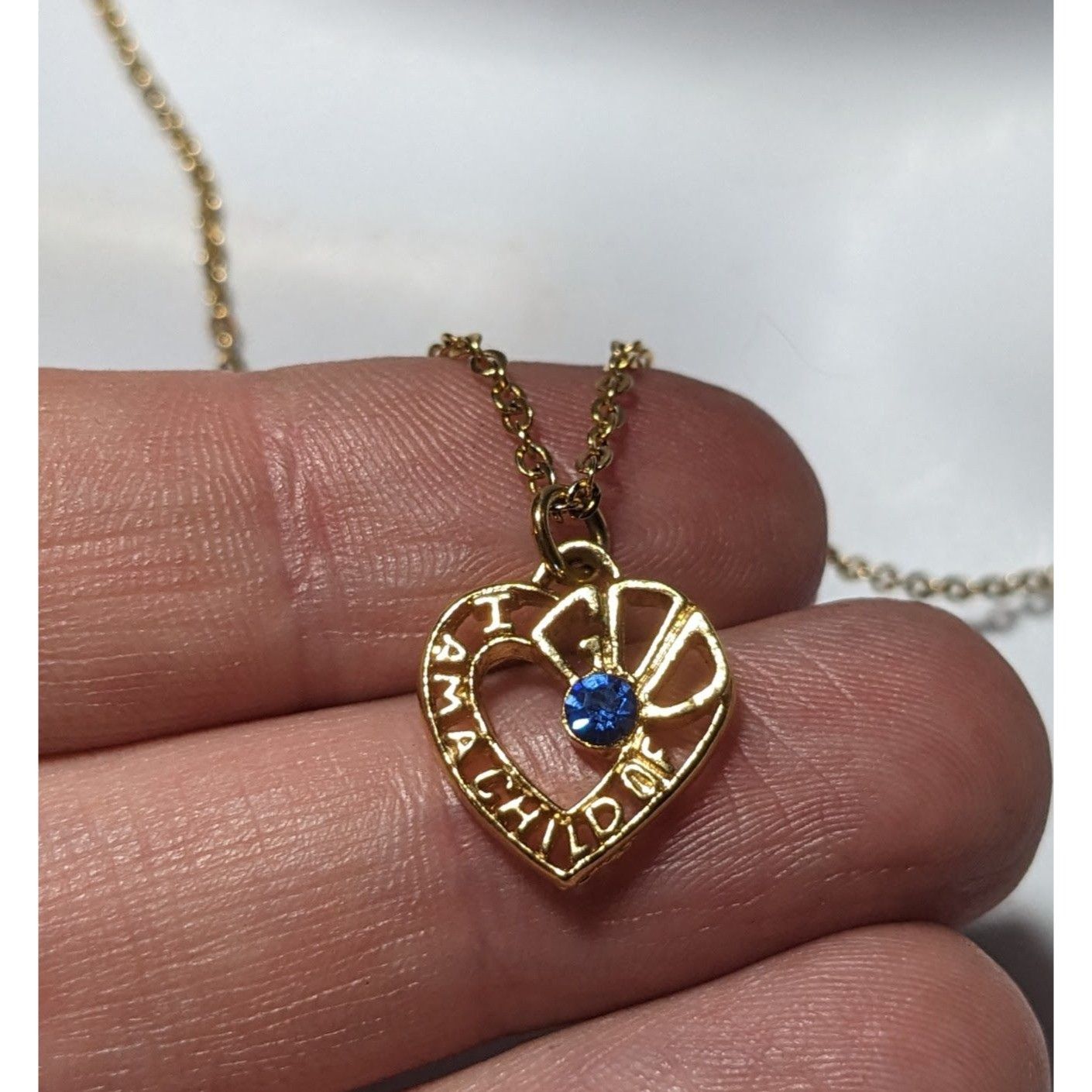 Other Gold Heart Child Of God Pendant Necklace Size ONE SIZE - 7 Thumbnail