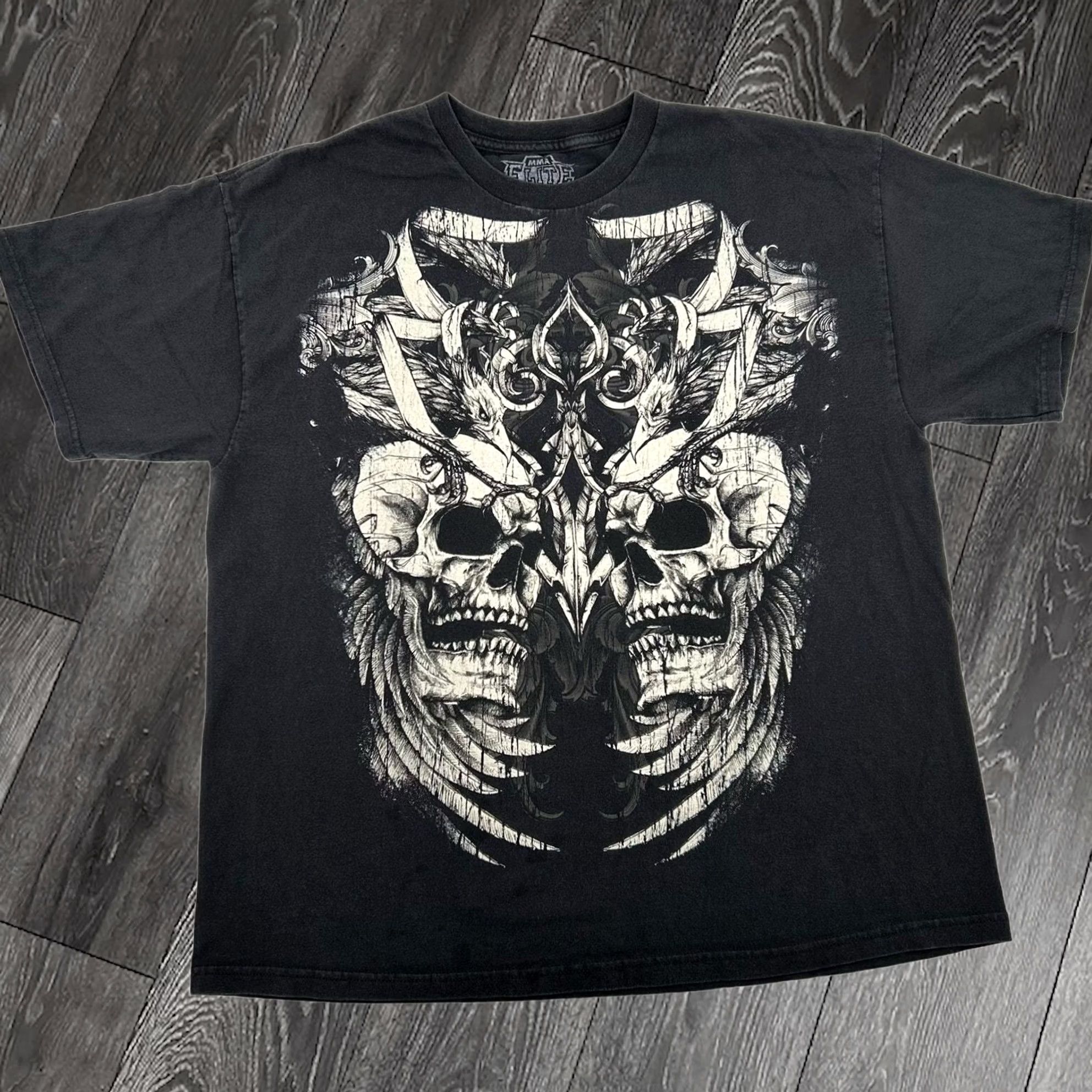 Band Tees × Vintage Vintage Thrice Emo Band T-Shirts skull angel