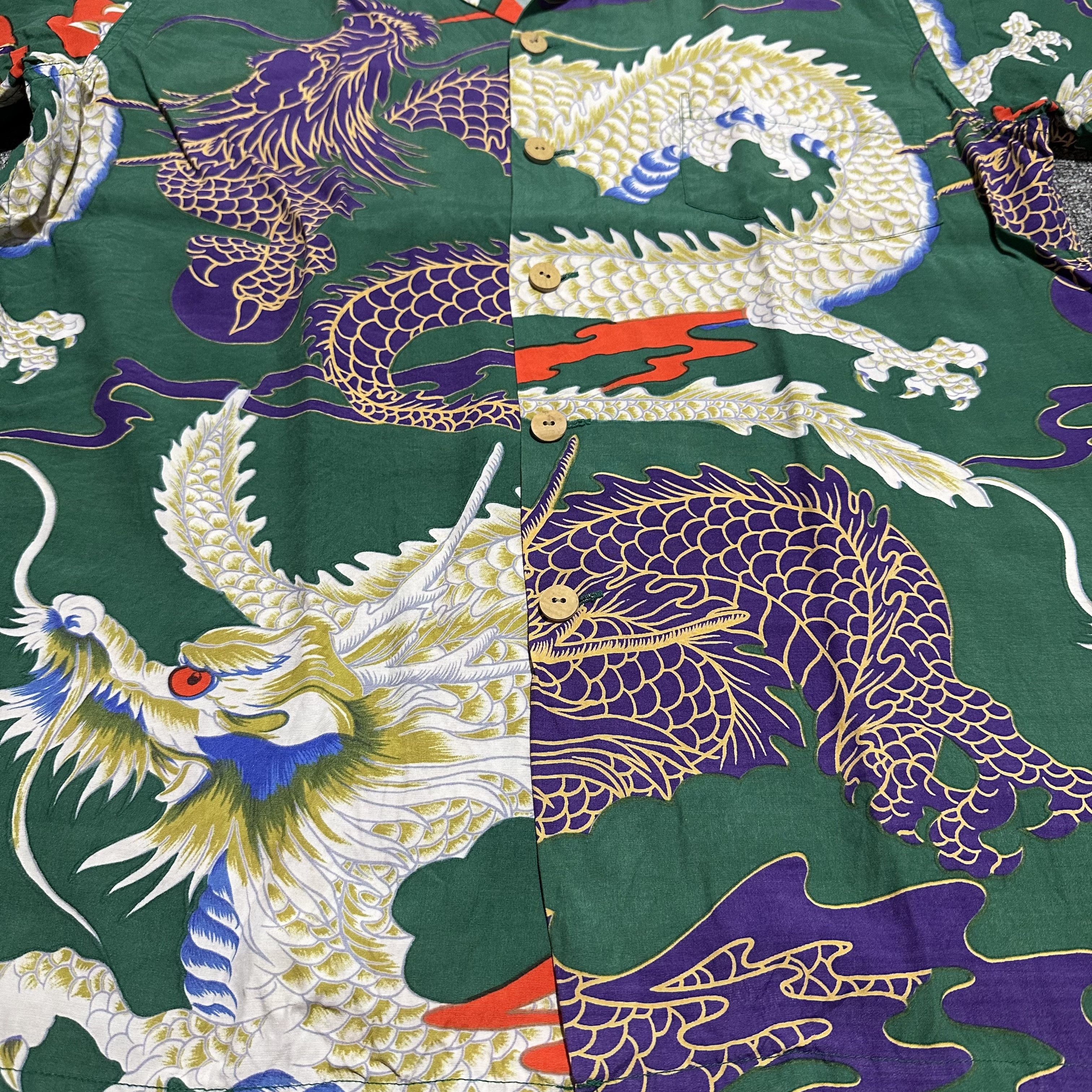 Designer Makapuu Dragon Hawaiian Shirt Size US L / EU 52-54 / 3 - 2 Thumbnail