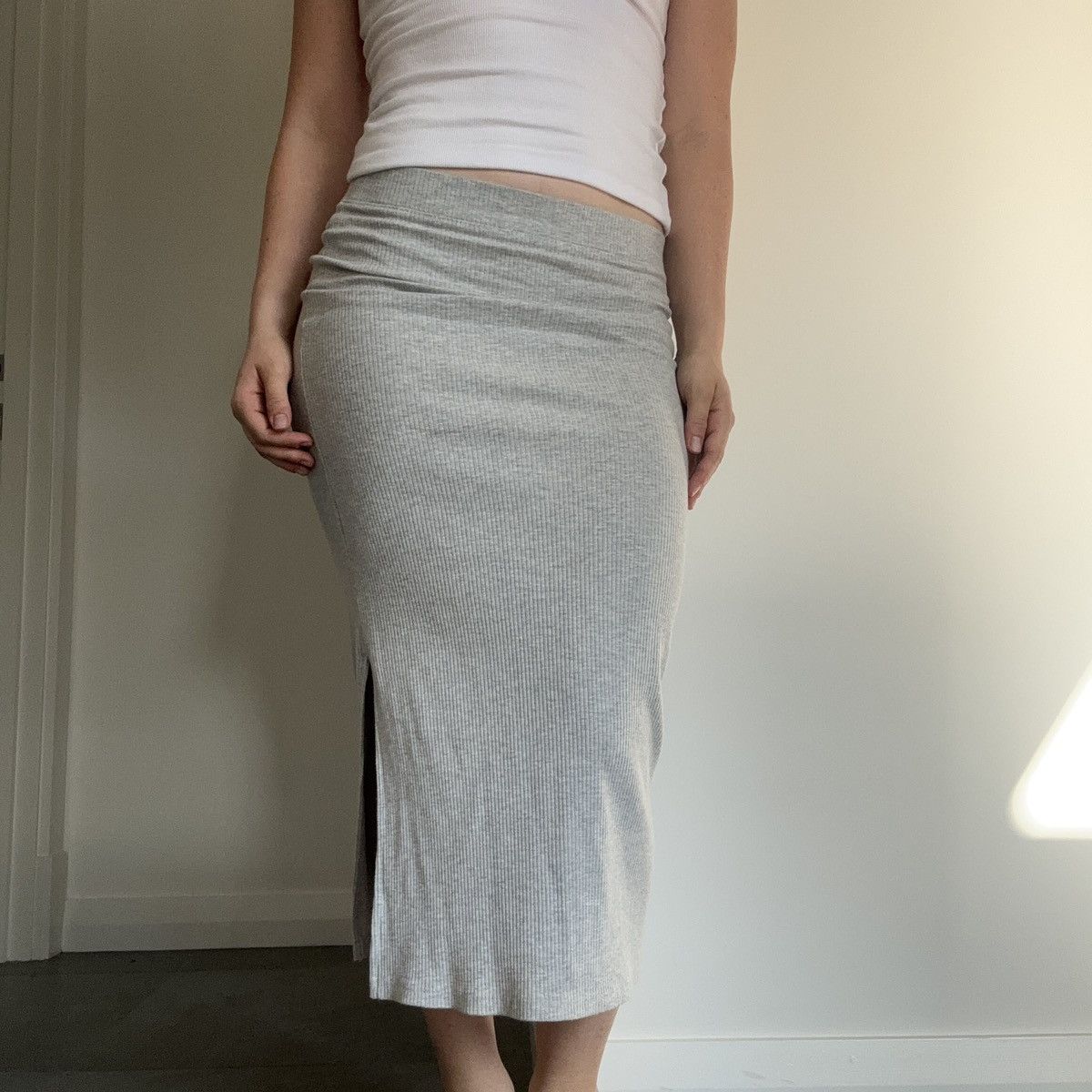 Other Grey body con midi skirt Size 28" / US 6 / IT 42 - 1 Thumbnail