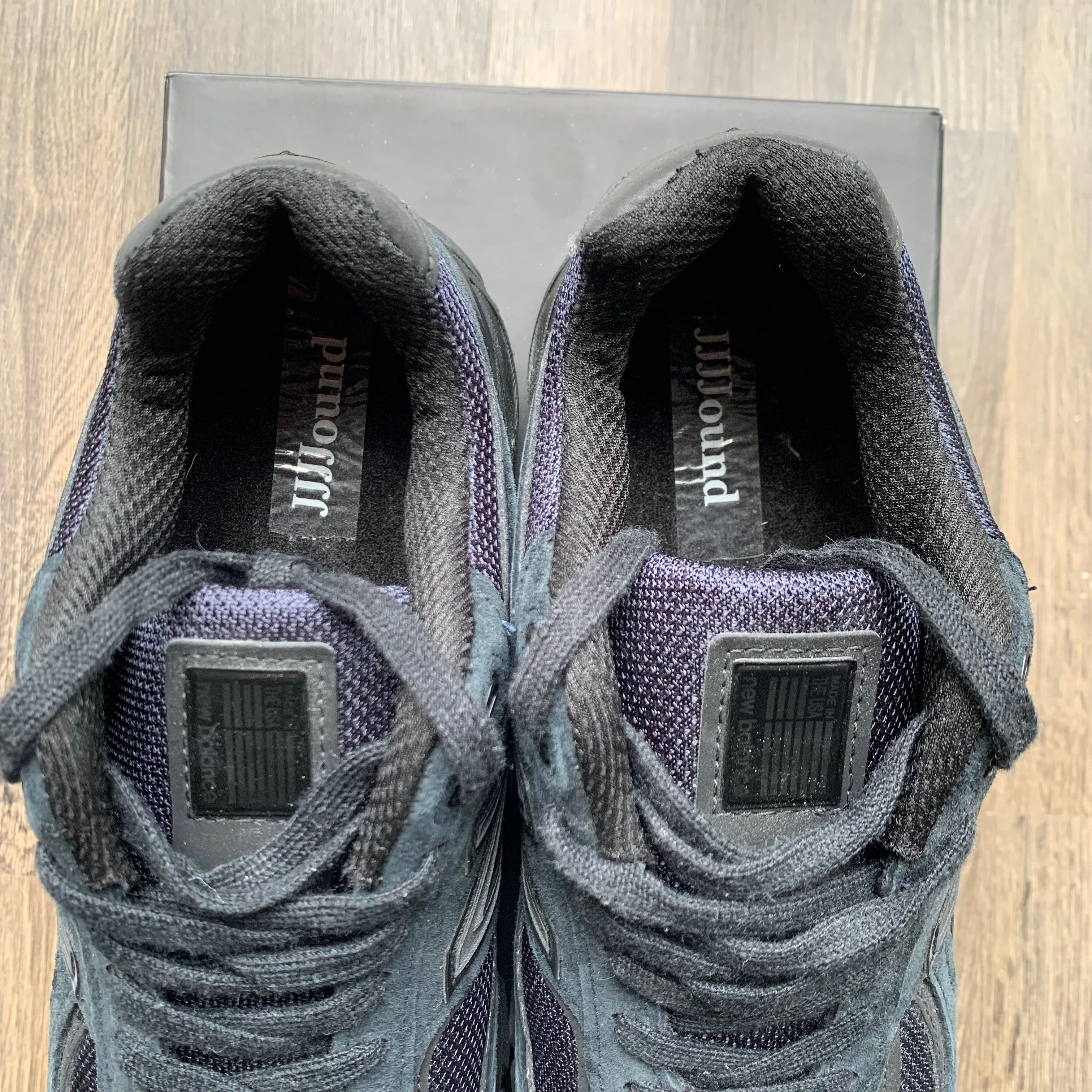 JJJJound × New Balance New Balance 990 V4 JJJJOUND NAVY Size US 5 / EU 37 - 4 Thumbnail