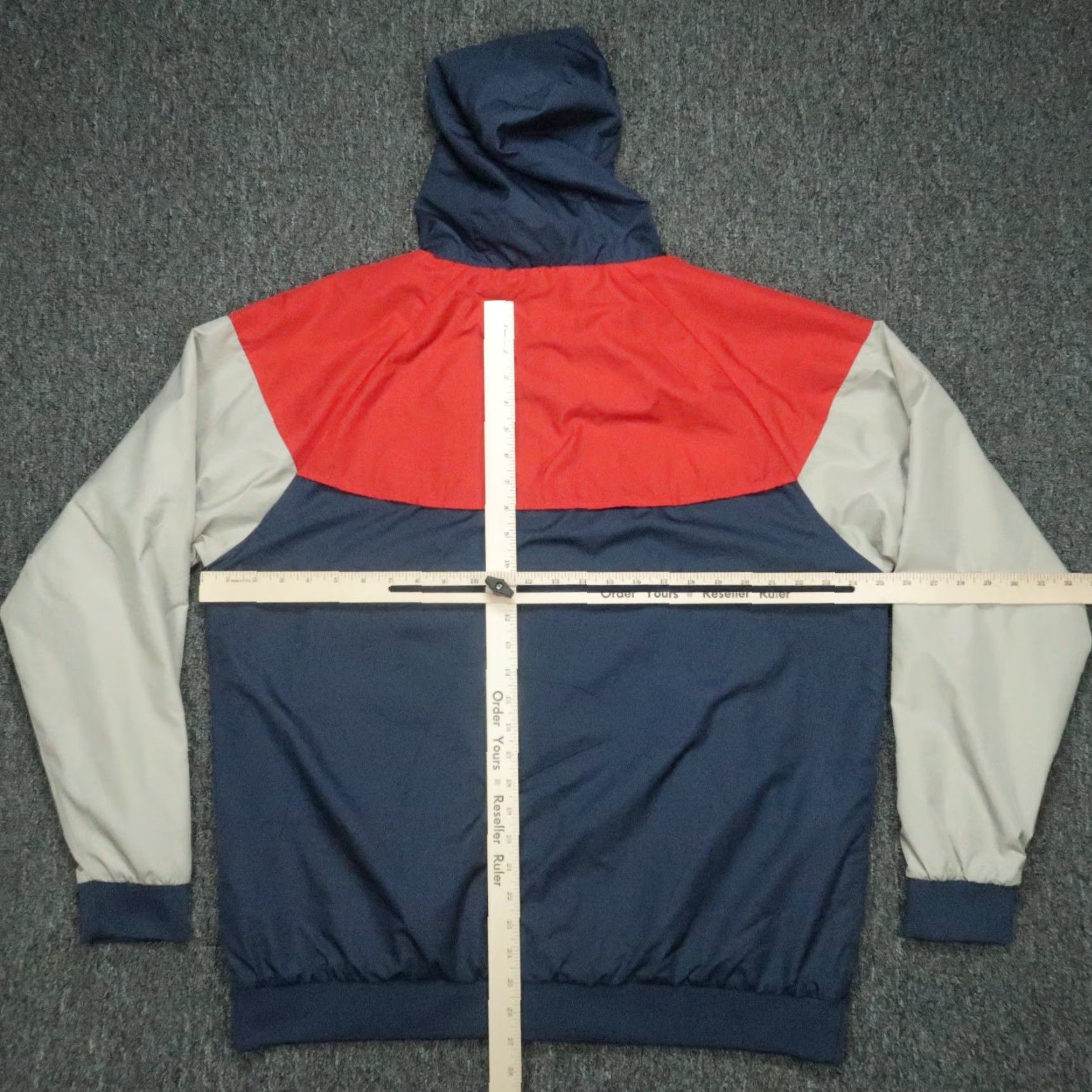 Vintage Burlebo Jacket Mens XL Blue Full Zip Hooded Windbreaker Ripstop Size US XL / EU 56 / 4 - 4 Thumbnail