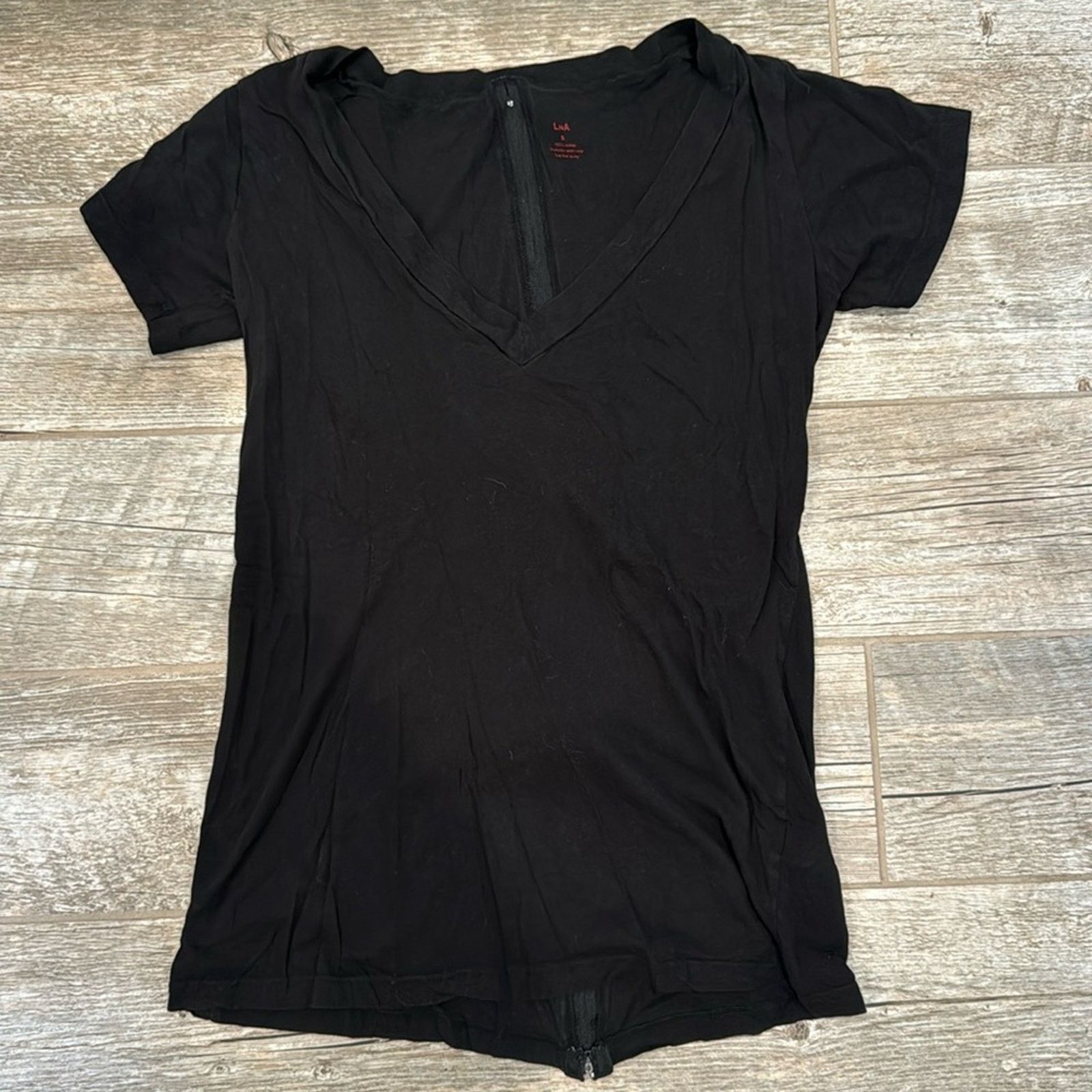Other LNA Zip Back V-neck T-Shirt - Size Small Size S / US 4 / IT 40 - 1 Thumbnail