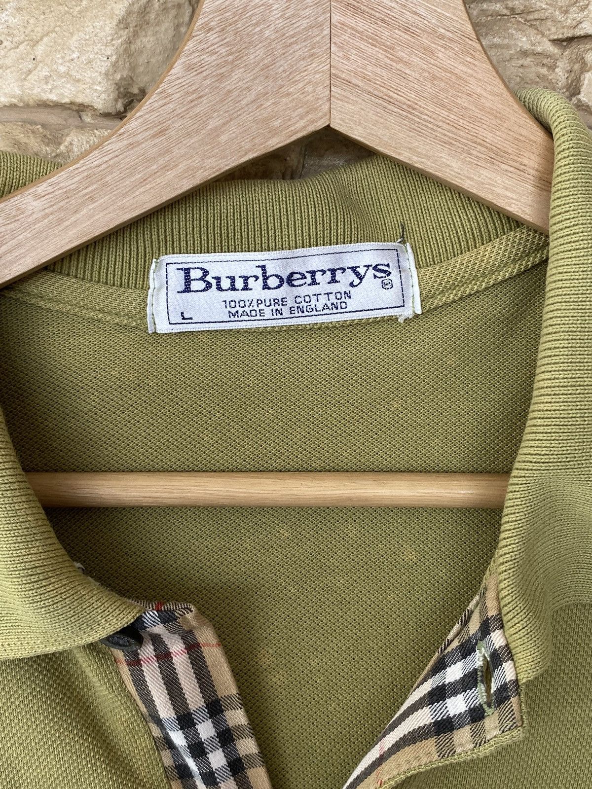 Vintage Vintage Burberry London Nova Check Polo Shirt Size US L / EU 52-54 / 3 - 5 Thumbnail