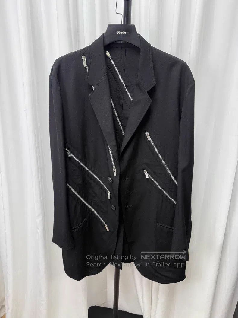 Yohji Yamamoto YOHJI YAMAMOTO Zippered wool suit Size US L / EU 52-54 / 3 - 1 Thumbnail