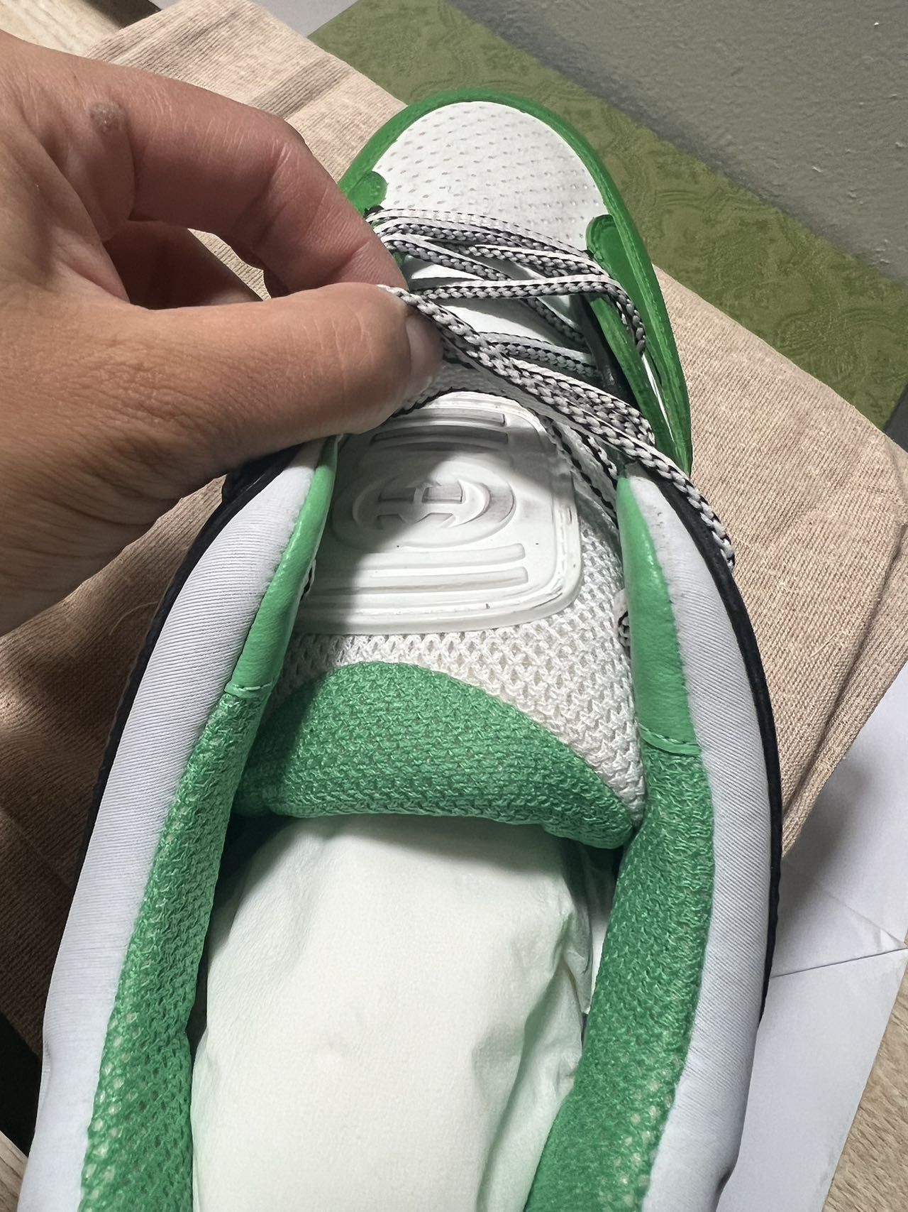 Gucci Gucci Basket 'Green Demetra' 697882-2SH90-3760 Size US 12 / EU 45 - 2 Thumbnail