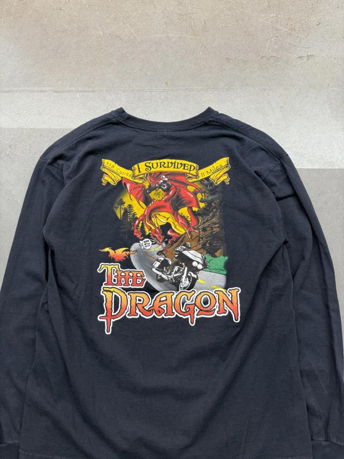 Harley Davidson Y2K Deal's Gap Motorcycle I Survived The Dragon T-Shirt L Size US L / EU 52-54 / 3 - 3 Thumbnail