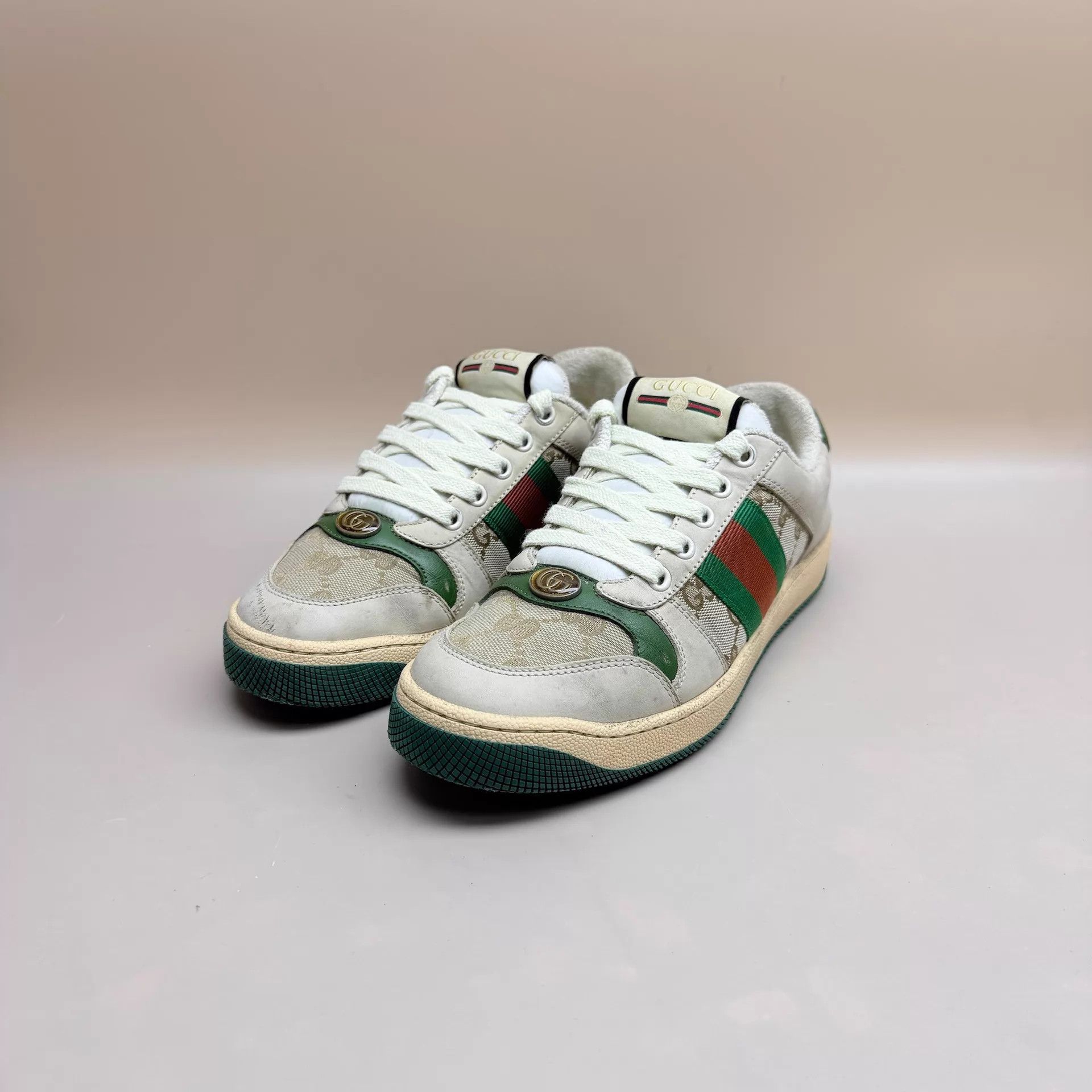 Gucci GUCCI GG Print Dirty Sneakers EU 36 95 New Size US 5.5 / IT 35.5 - 1 Thumbnail