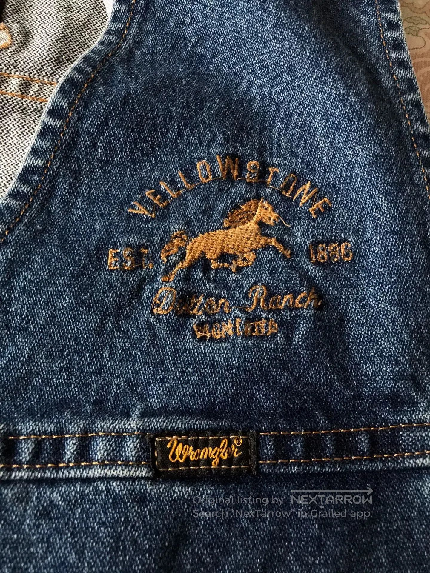 Wrangler Wrangler x Yellowstone Western Denim Vest. Size US L / EU 52-54 / 3 - 4 Thumbnail