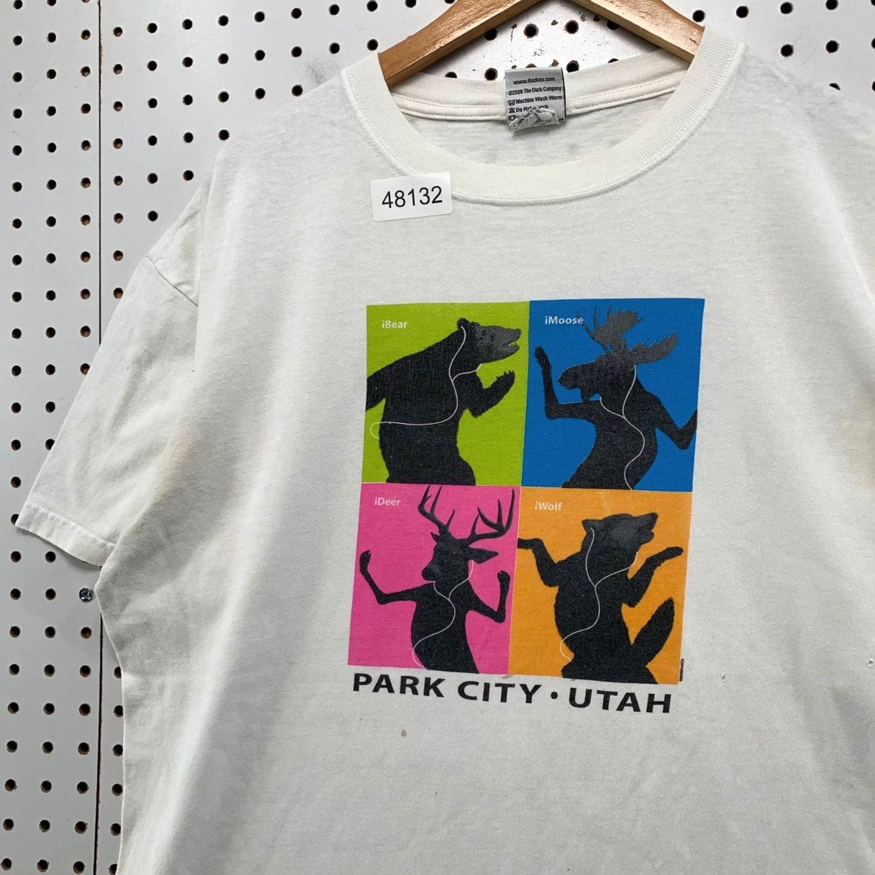 Vintage VINTAGE Park City Utah T Shirt Mens XL White Apple Parody Nature Animals Funny Size US XL / EU 56 / 4 - 6 Thumbnail