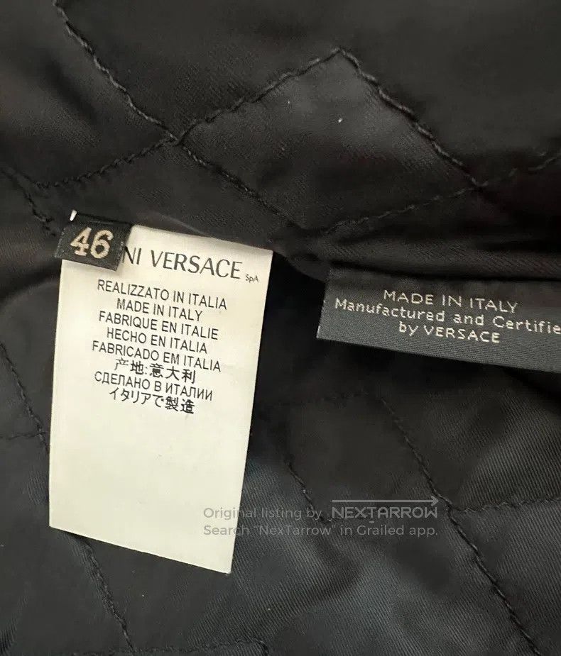 Versace Versace Genuine leather motorcycle short jacket jacket Size US S / EU 44-46 / 1 - 7 Thumbnail
