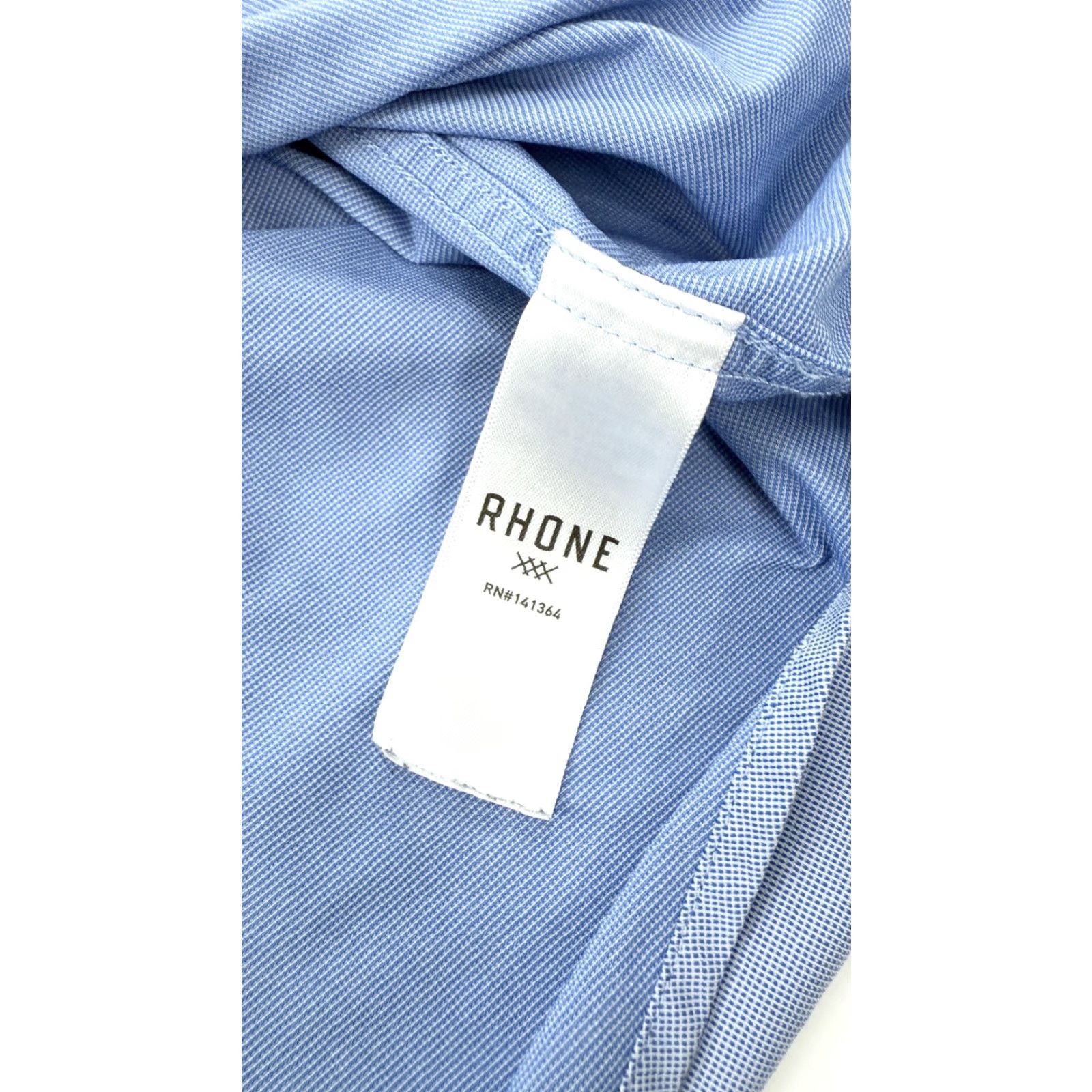 Rhone VINTAGE Rhone Shirt Mens XL Blue Performance Button Down Stretch Dress Holiday 2022 Size 46R - 7 Thumbnail